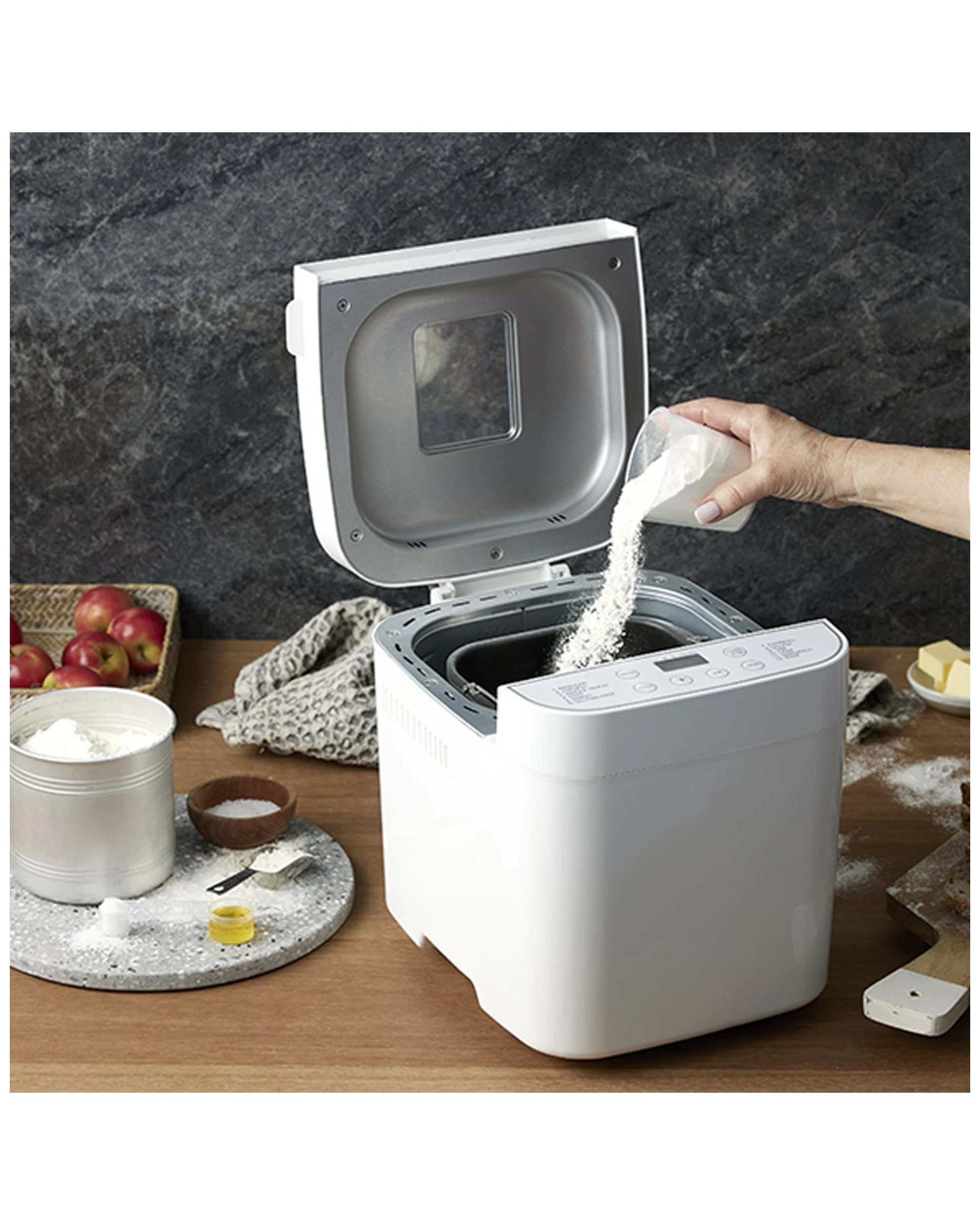 7 Morphy Richards Electric Non Stick Home Compact Bread Maker 12 Programs 550w
 - White, 7 of 9