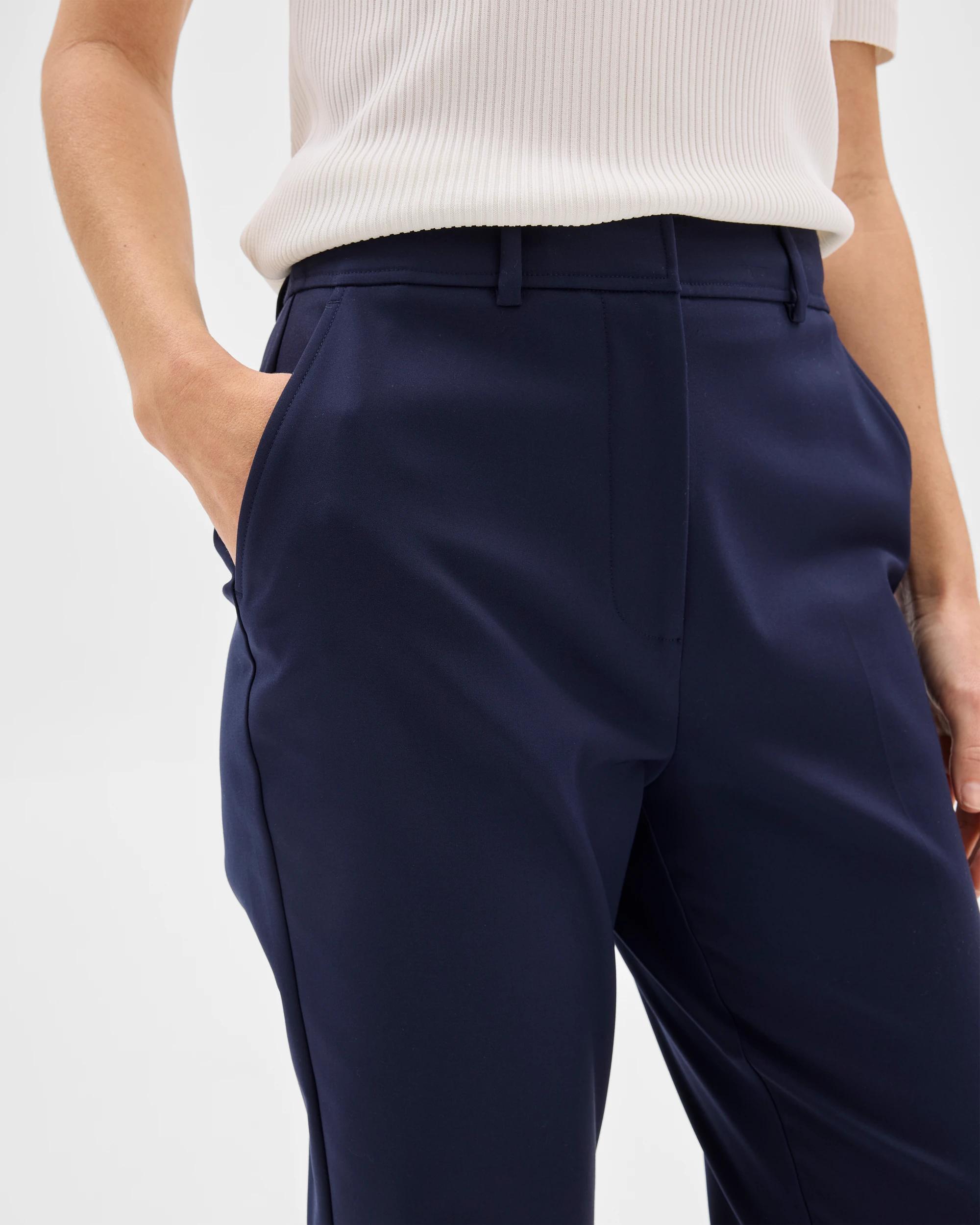 4 Tailored Slim Leg Pants - Preview NAVY BLUE, 4 of 5