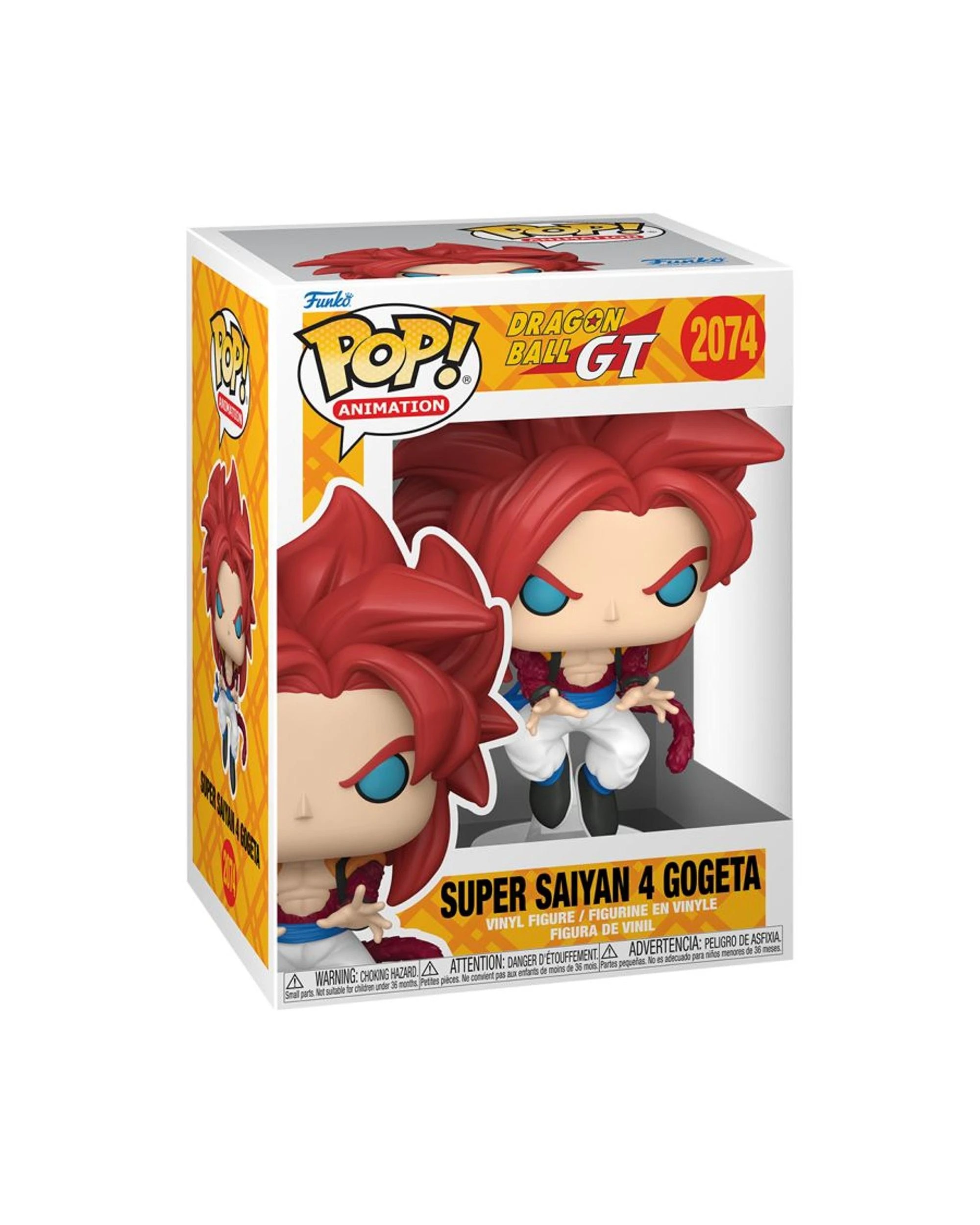 3 Dragon Ball GT Super Saiyan 4 Gogeta Funko POP! Vinyl, 3 of 6