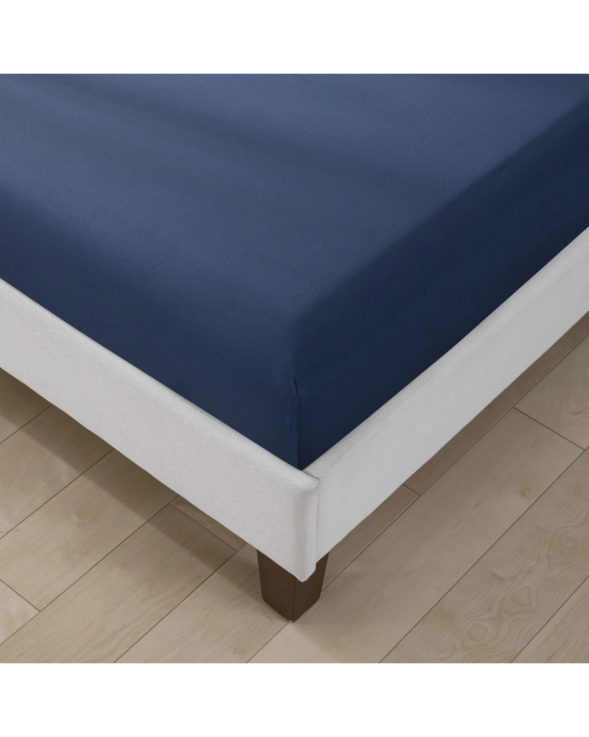 8 ESSN 500TC Cotton Sateen Fitted Sheet Set - King Bed - Navy, 8 of 10