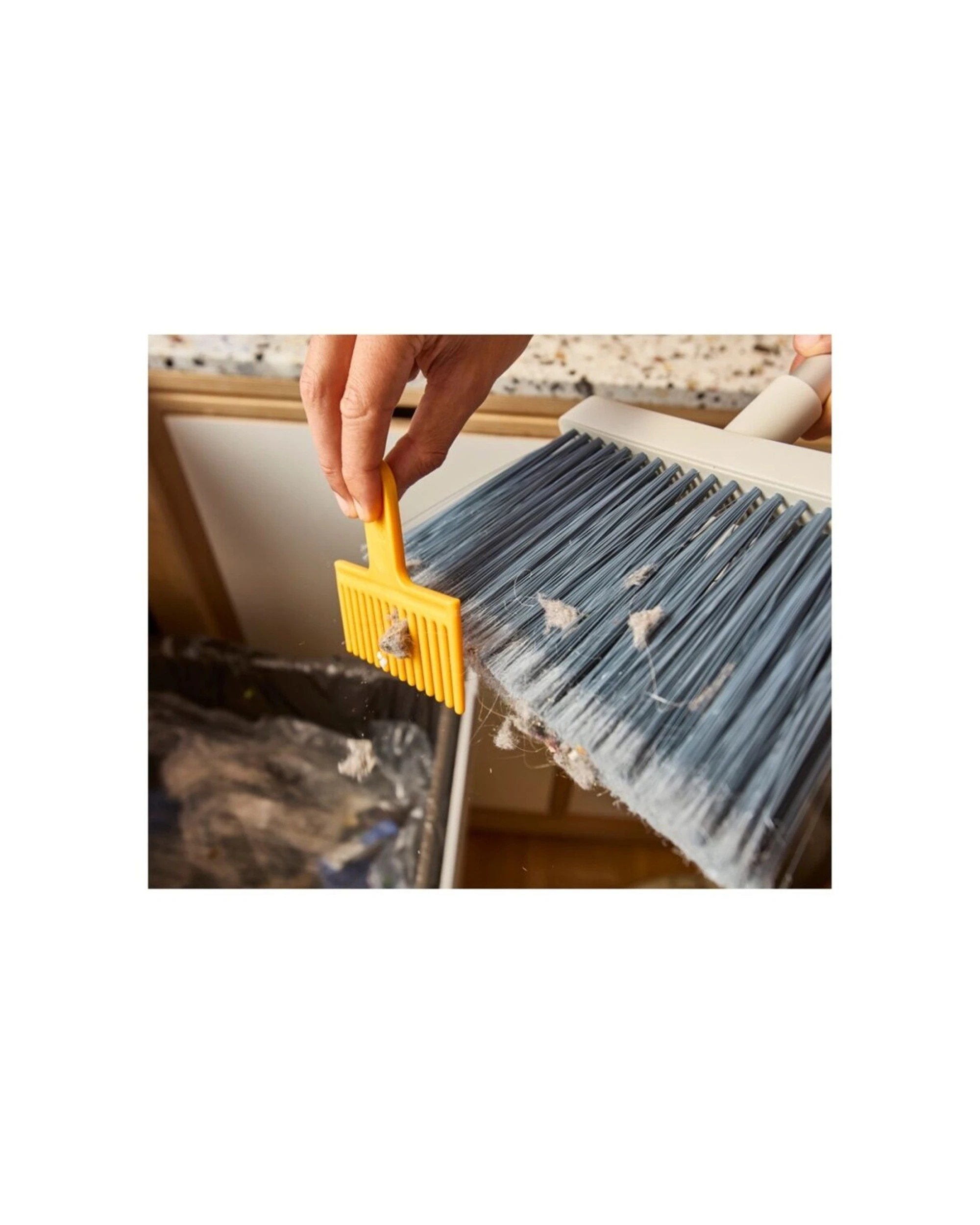 7 Joseph Joseph CleanTech Easy To Store Wall Mounted Indoor Broom With Dust Stone - Natural, 7 of 7