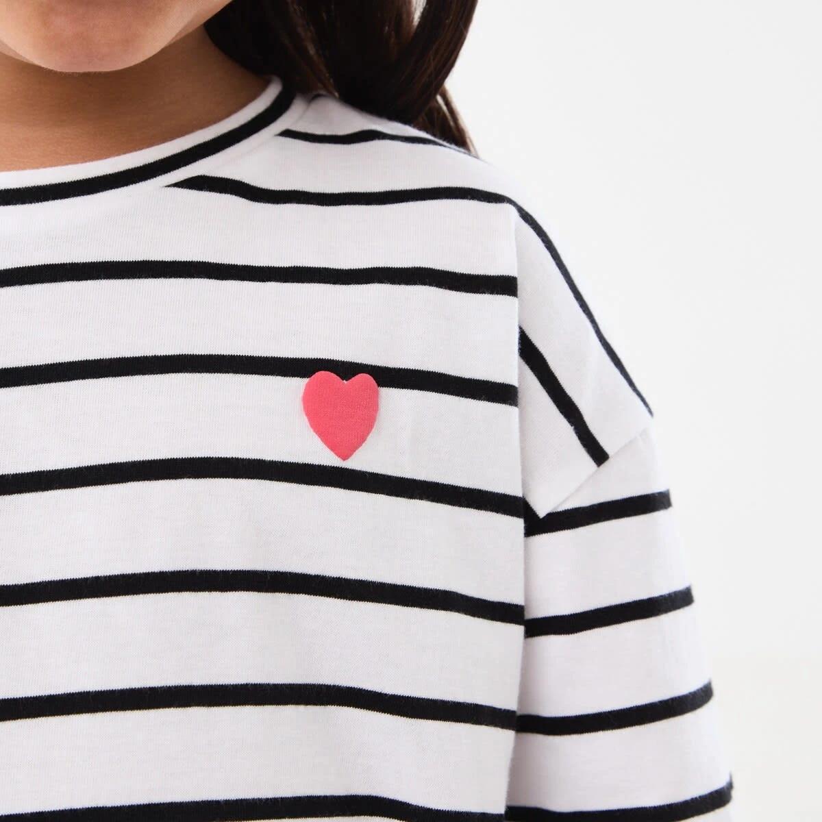 4 Short Sleeve Stripe T-shirt Blk Stripe, 4 of 8