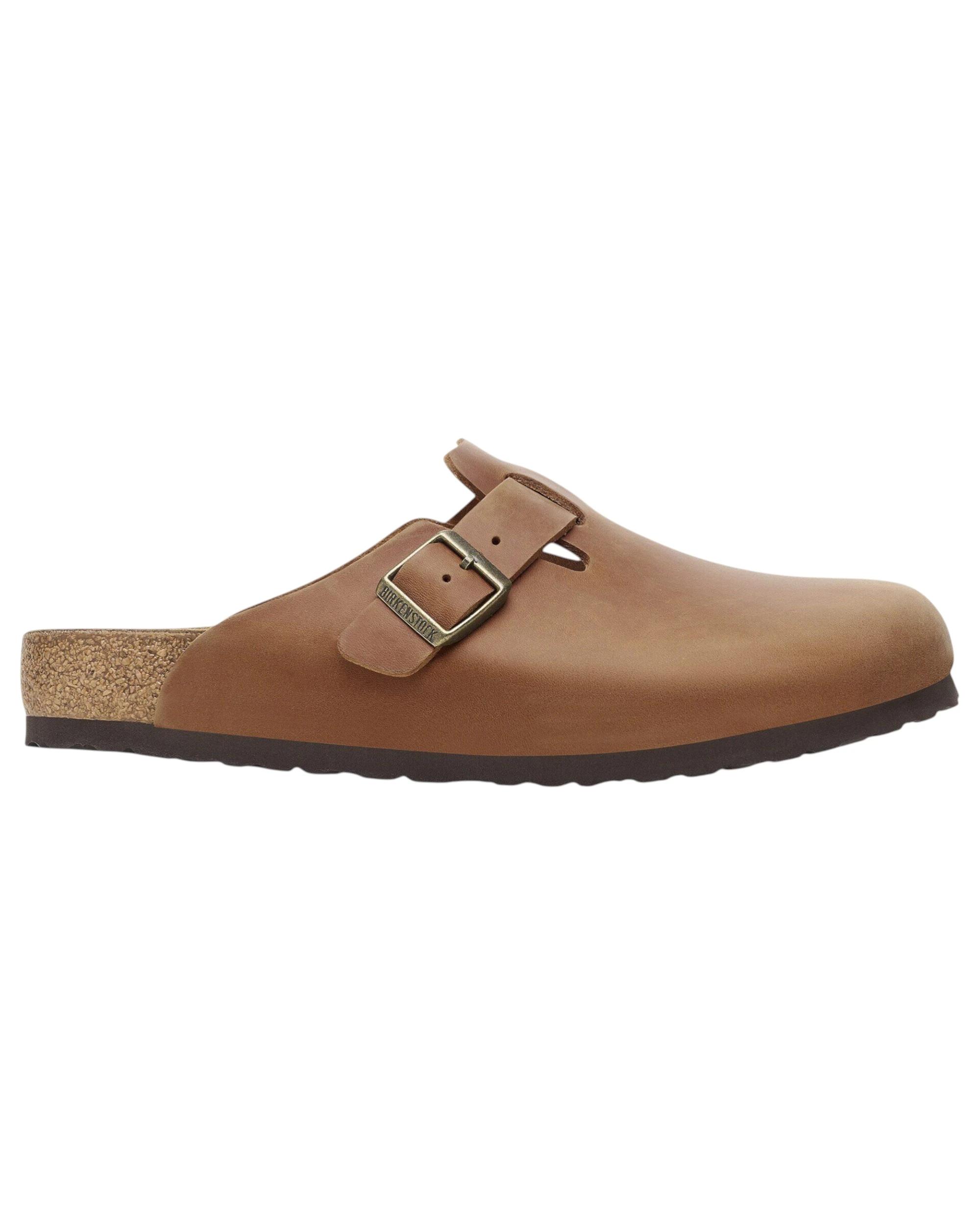 6 Birkenstock Mens Boston Clogs Oiled Leather Regular Slip On Sandals COGNAC, 6 of 8