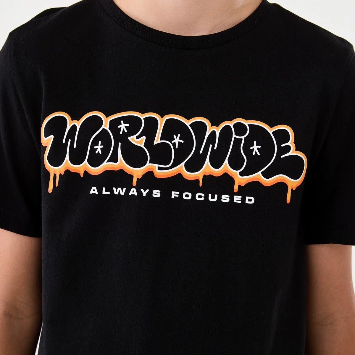 4 Short Sleeve Print T-shirt Blk Worldw, 4 of 8