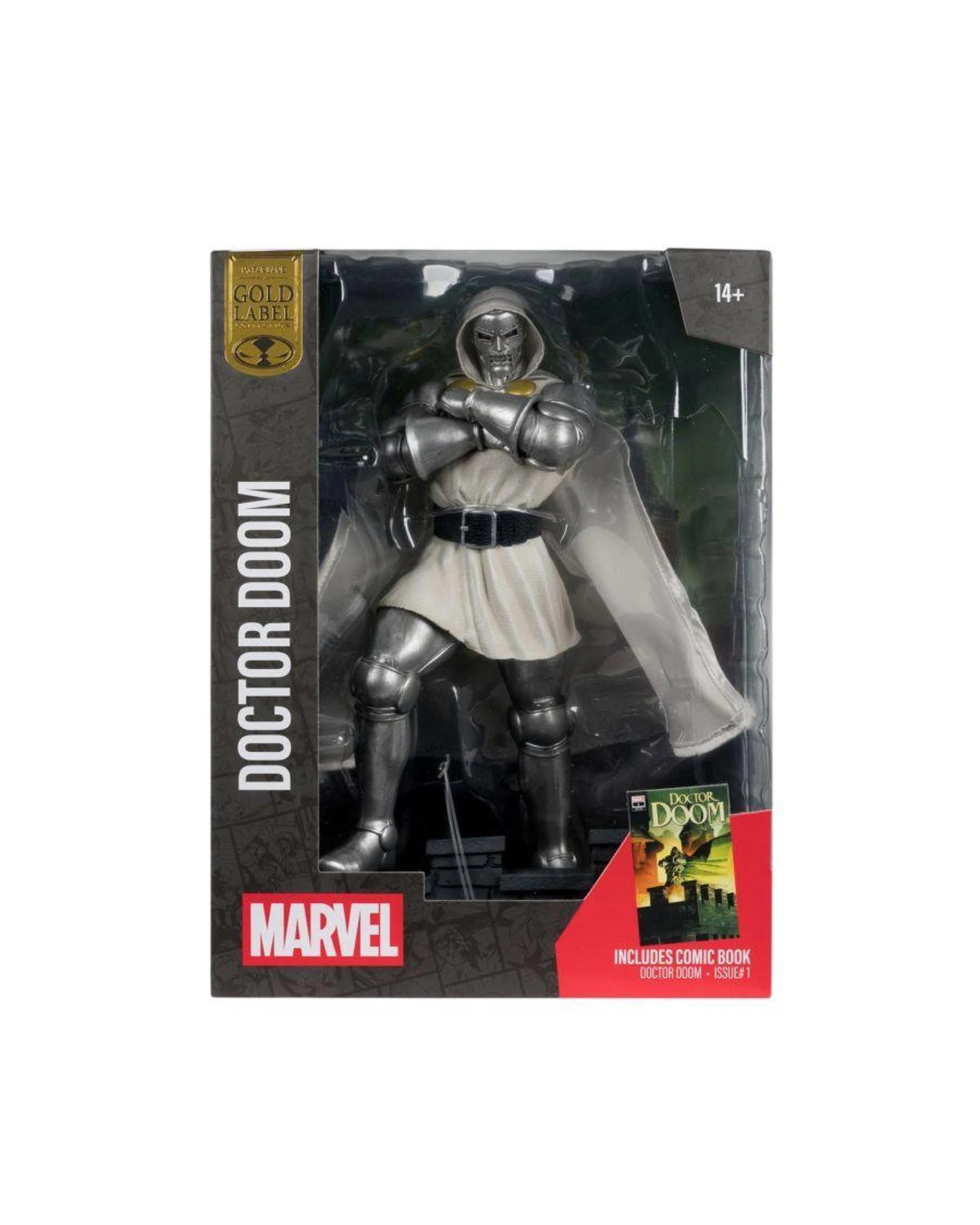 8 McFarlane Marvel Doctor Doom #1 Future Foundation Gold Label 1:6 Scale Figure, 8 of 9