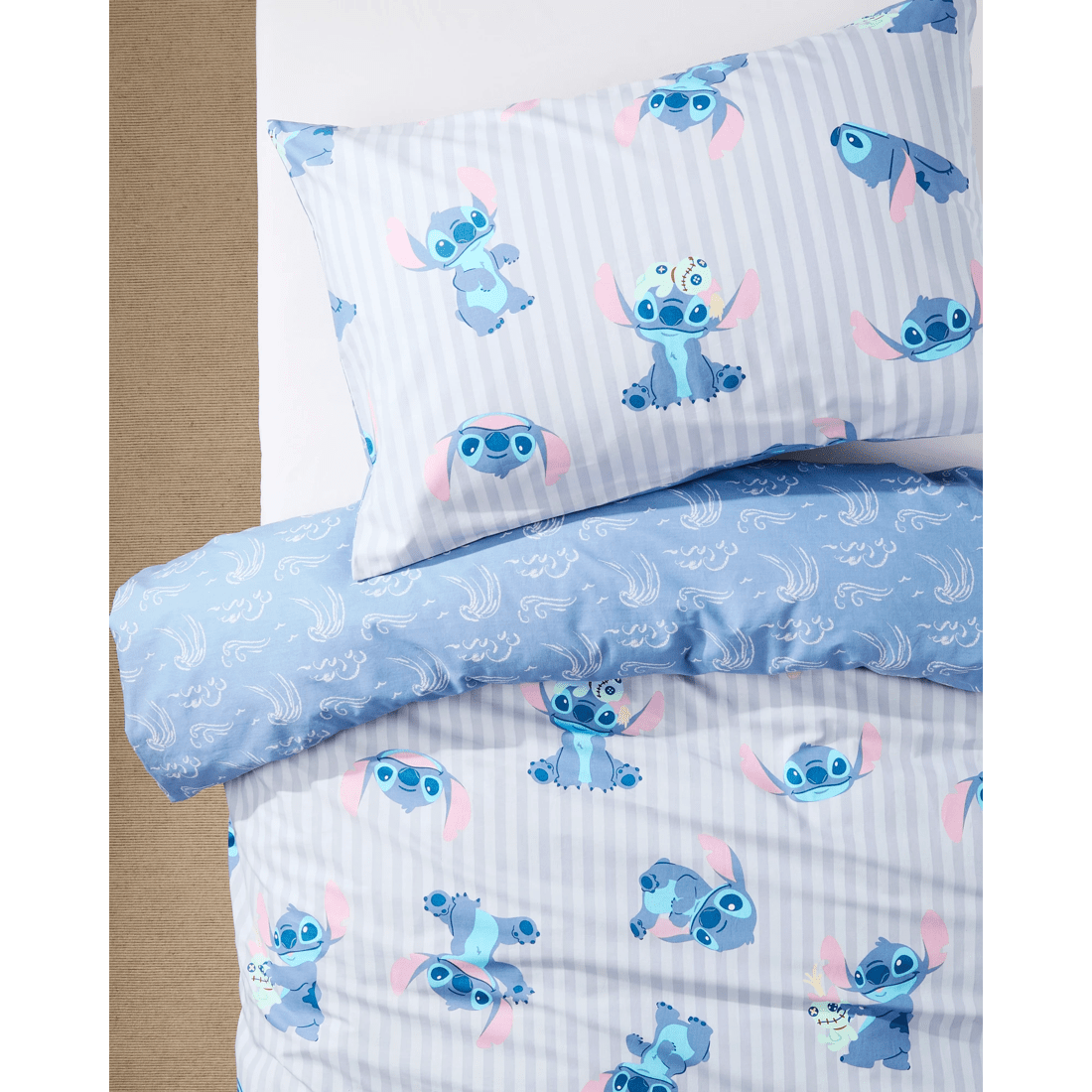1 Disney Stitch Kids Cotton Quilt Cover Set
 - Double Bed
 - Blue, 1 of 4