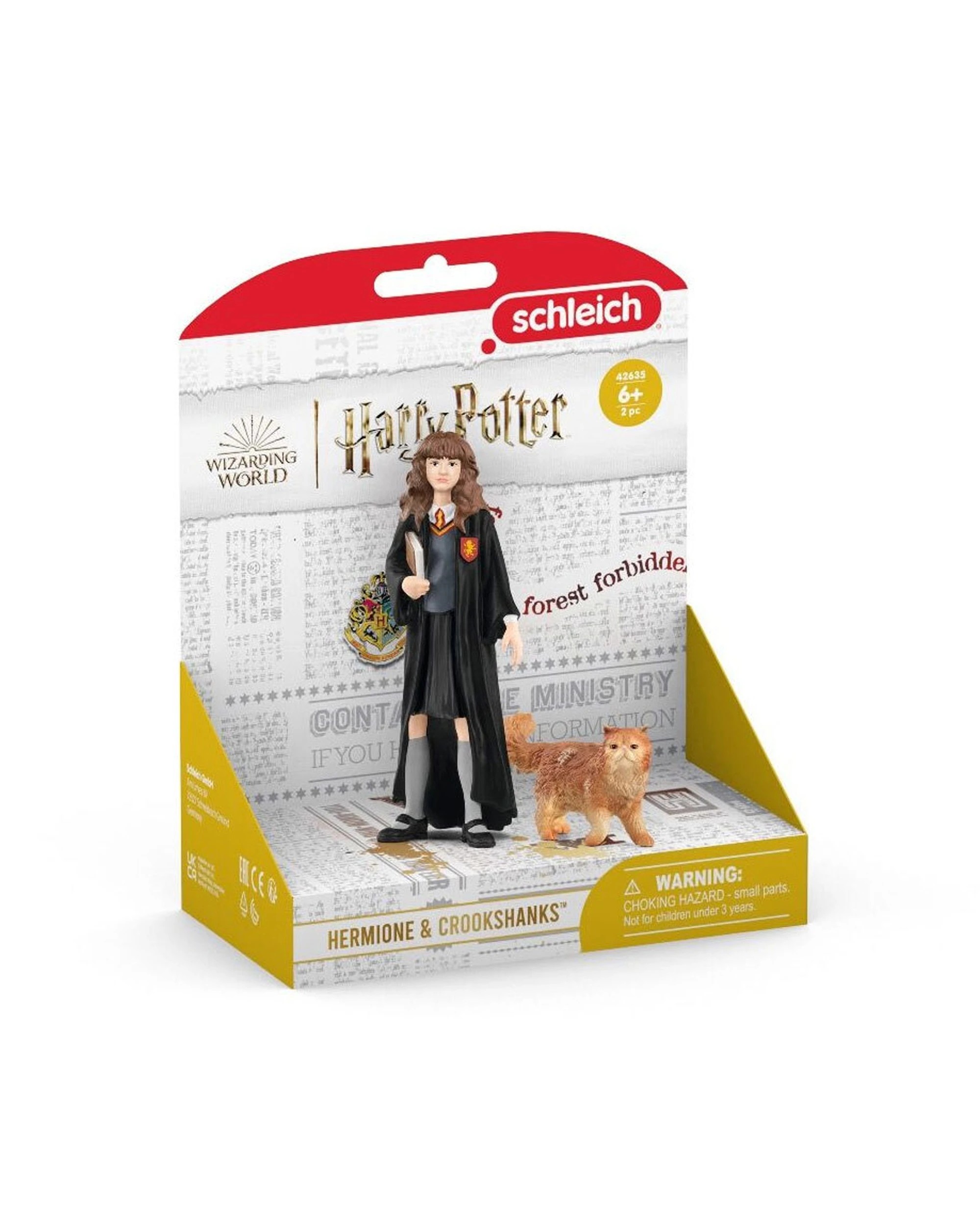 2 Schleich Wizarding World Hermione Crookshanks 2Pc Toy Set 3.9In Collectible - Multi, 2 of 3