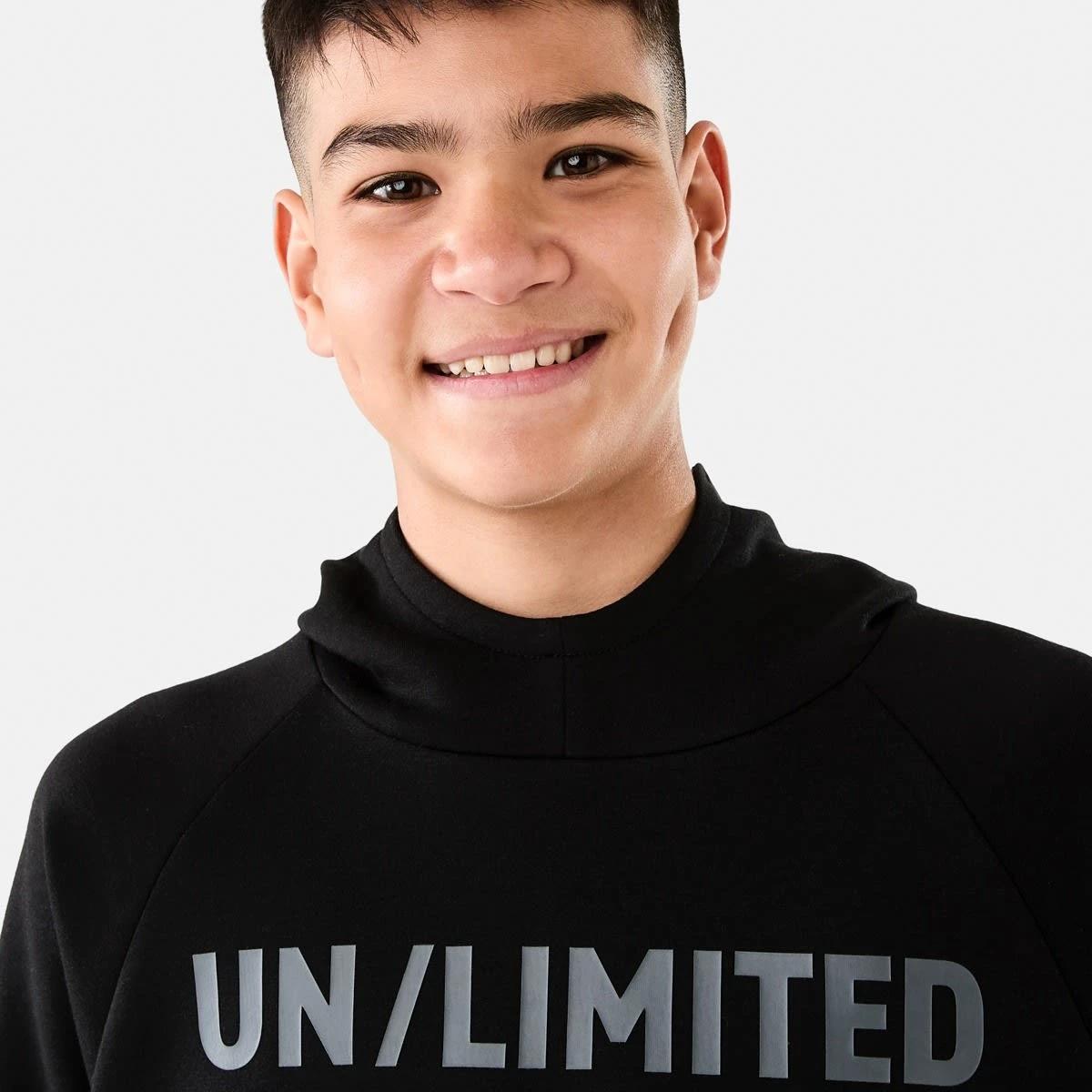 3 Active Kids Print Hoodie Blk Unlimi, 3 of 9