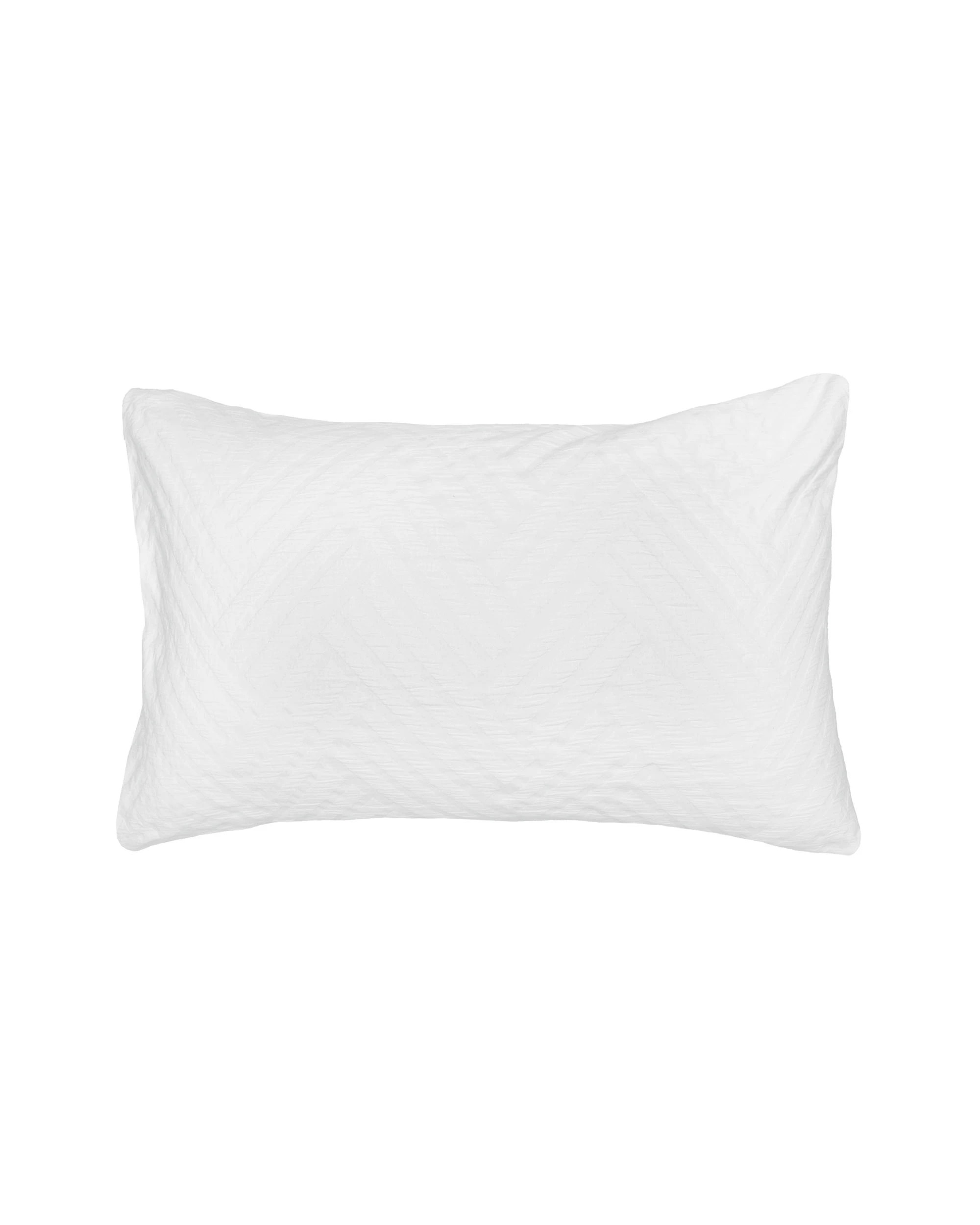 2 Bambury Panama Jacquard Cotton-Polyester Blend  Easy Care Machine Washable  Quilt Cover Set - Queen Bed - White, 2 of 4