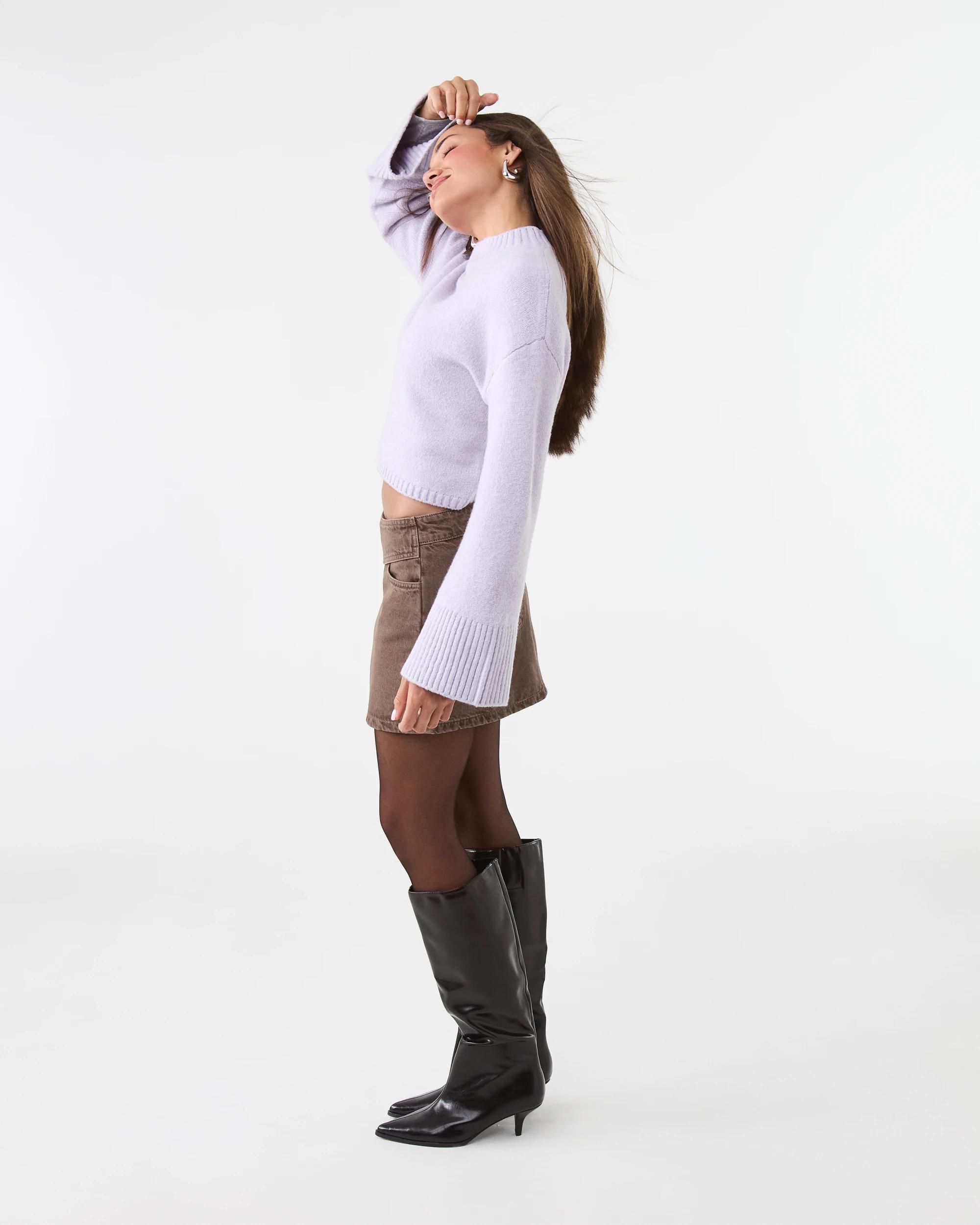 5 Long Sleeve Mock Neck Jumper Purpl Haze, 5 of 9