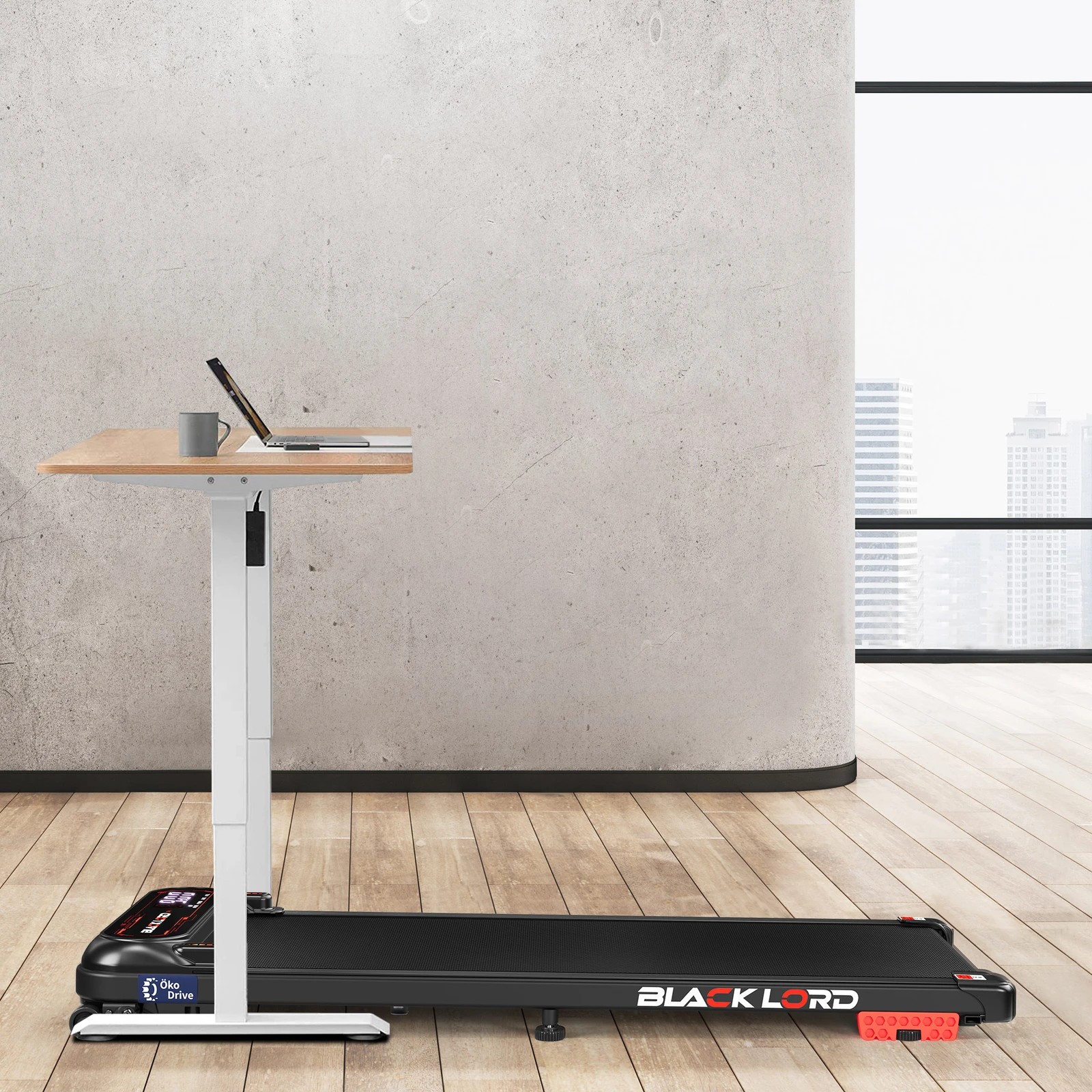 3 Black Lord Treadmill Electric Walking Pad Incline Shock Absorbers Gym - Black, 3 of 10