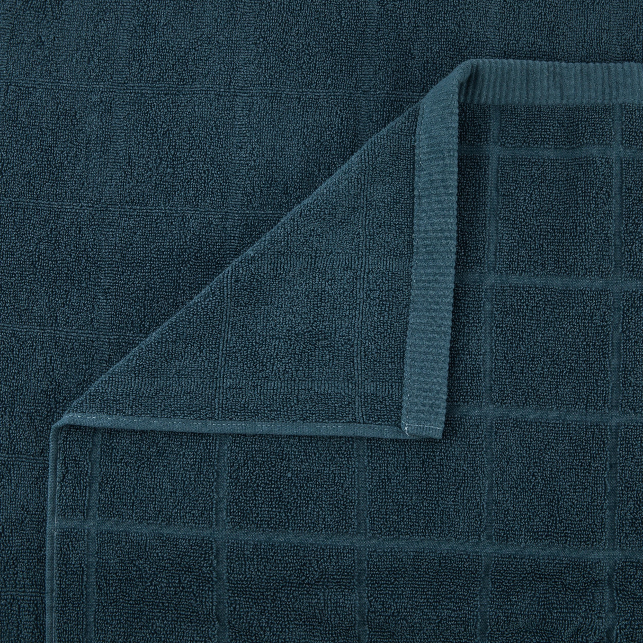 2 Cotton Grid Mega Towel - Teal, 2 of 5