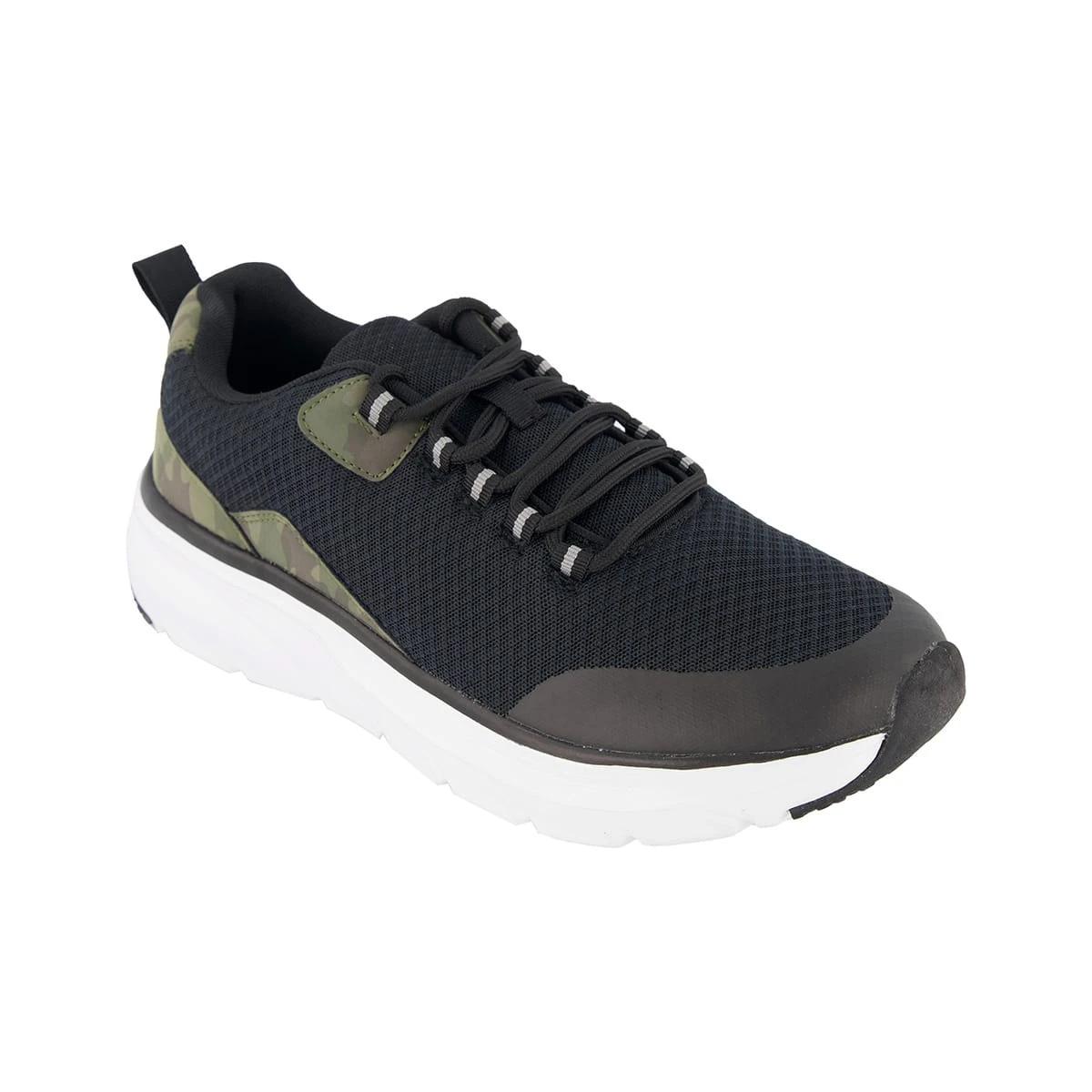 1 Casual Mesh Sneakers Black Camo, 1 of 5