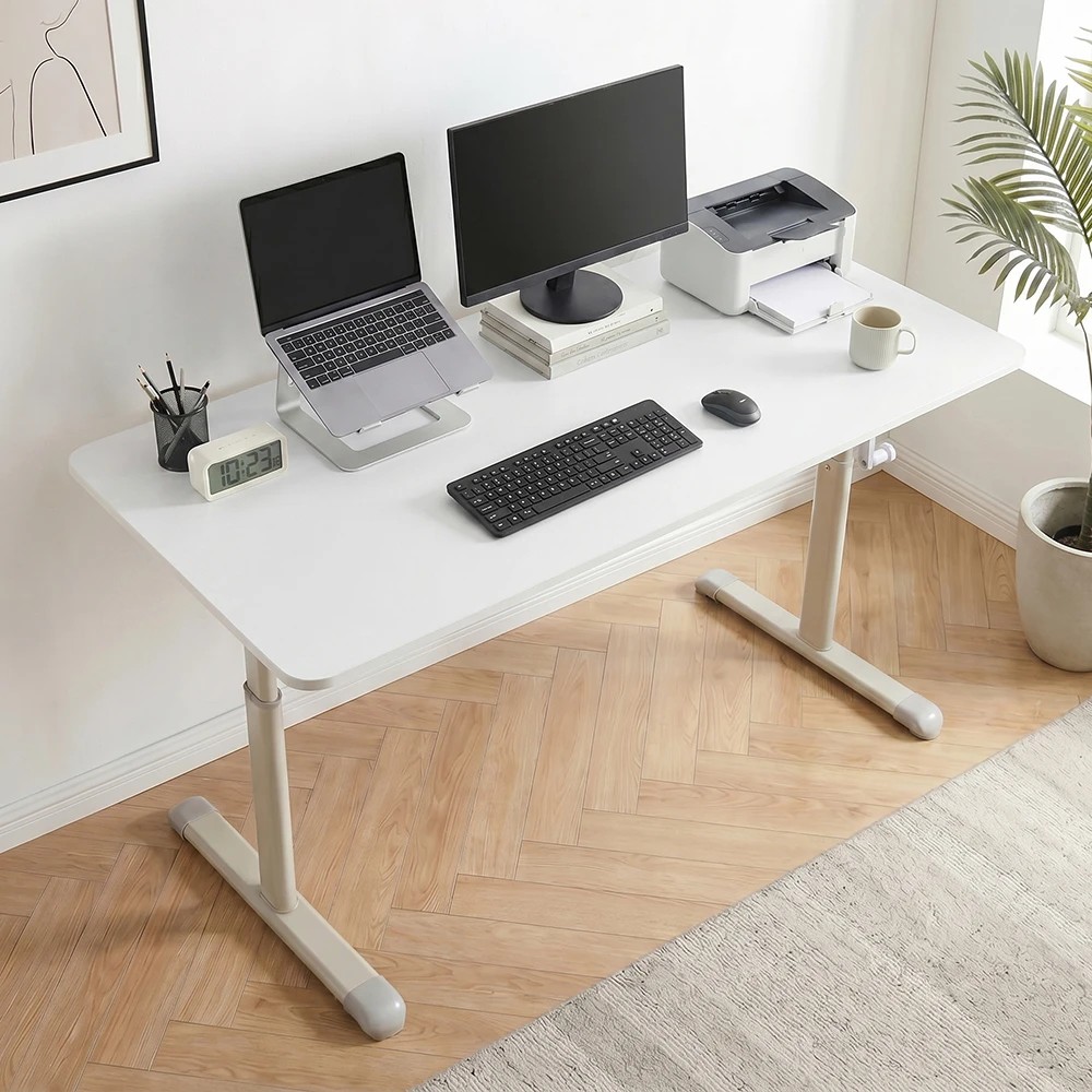 3 PlayPals Kids Desk Hand Crank Adjustable Standing Table 120x60cm - White, 3 of 3