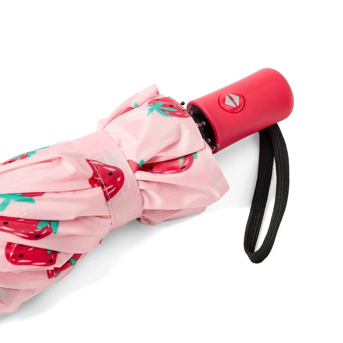 4 Strawberry Collapsible Umbrella Pnk Strawb, 4 of 4