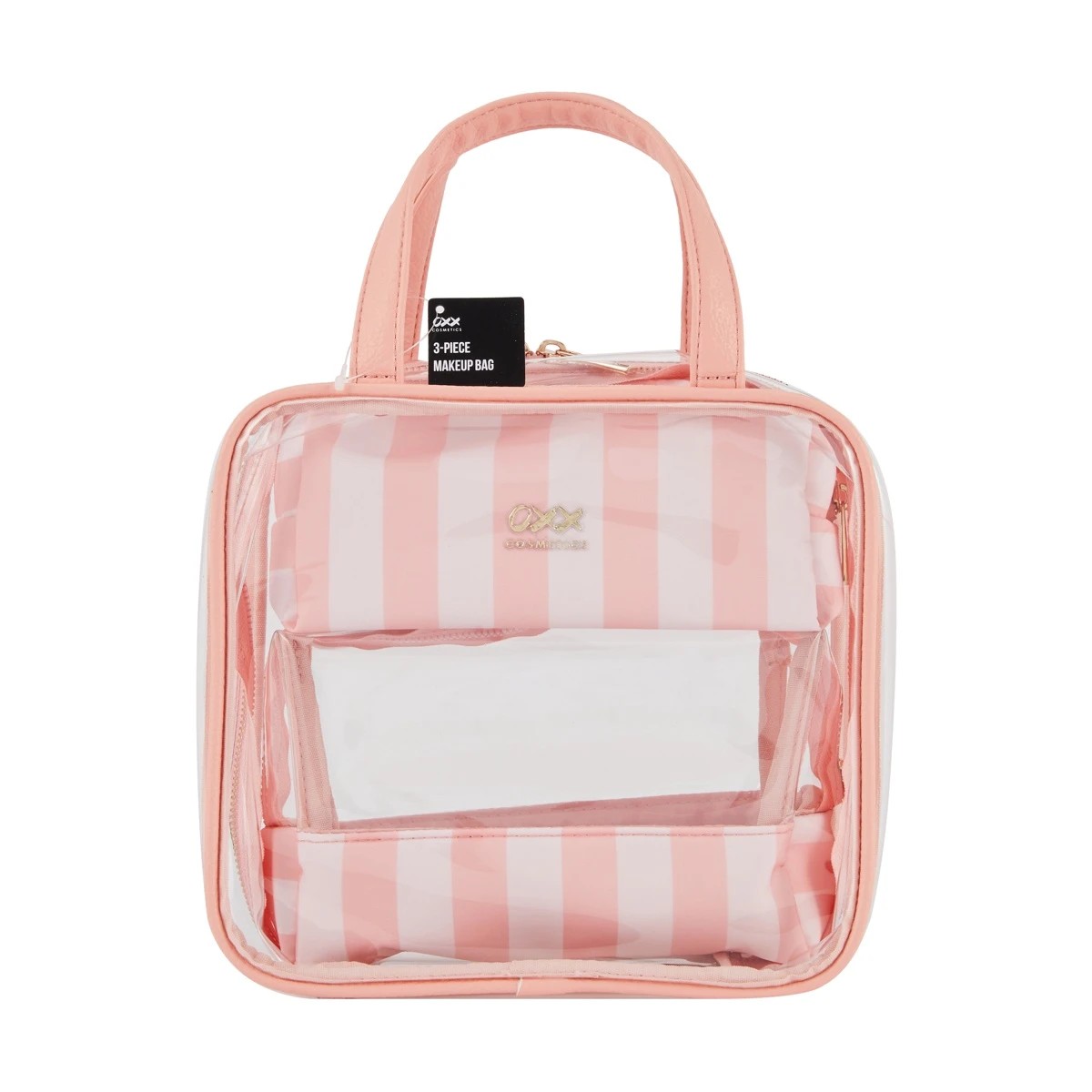 6 OXX Cosmetics 3 Piece Makeup Bag Set - Pink, 6 of 6