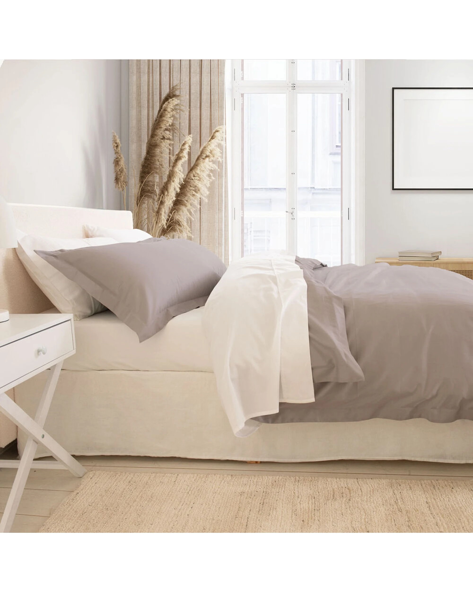 5 Balmain 1000TC Hotel Grade Bamboo Cotton Quilt Cover Pillowcase Set - King Bed - White, 5 of 7