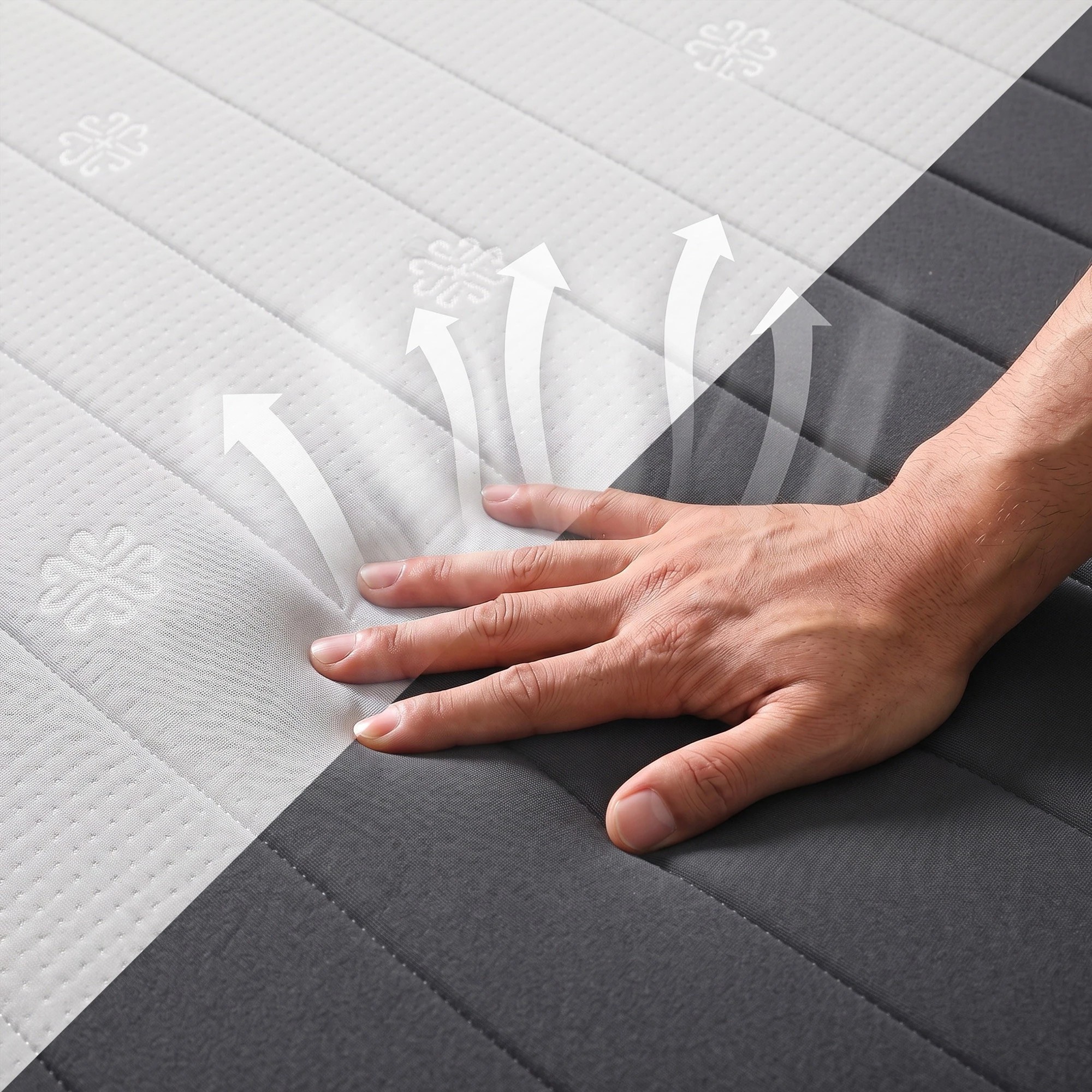 6 Giselle Bedding 18cm Memory Foam Mattress Dual Feel Reversible Foam - King Bed - Multi, 6 of 10