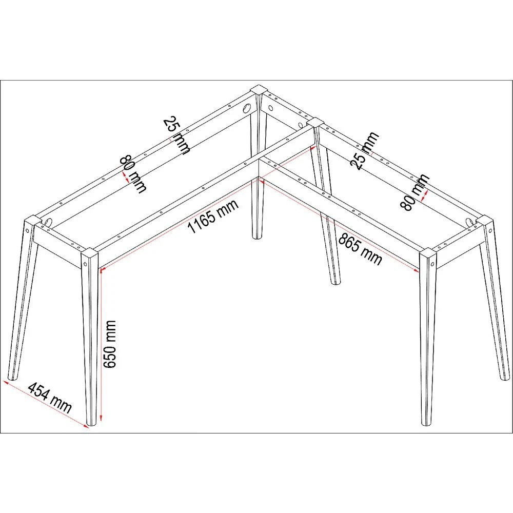 8 Copenhagen Solid Timber 1500 x 1500mm Corner Desk Desks, Tables and Workstations, 8 of 9