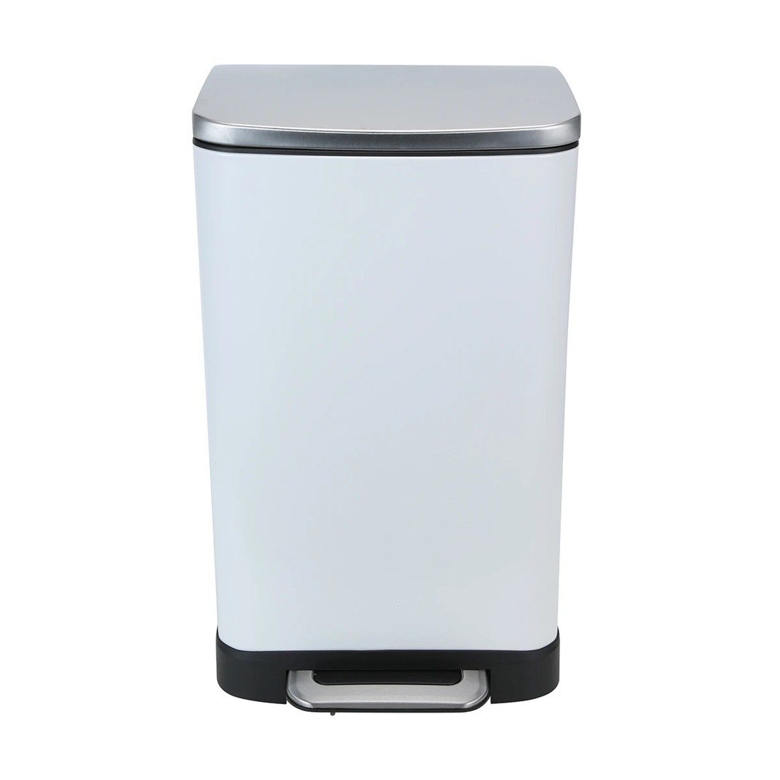 1 30L White Rectangular Bin, 1 of 3