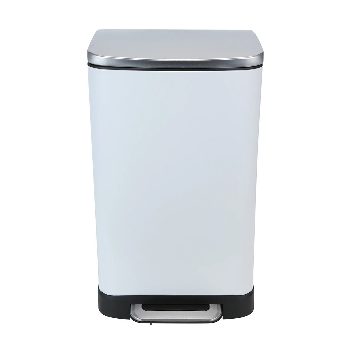 1 30L White Rectangular Bin, 1 of 3