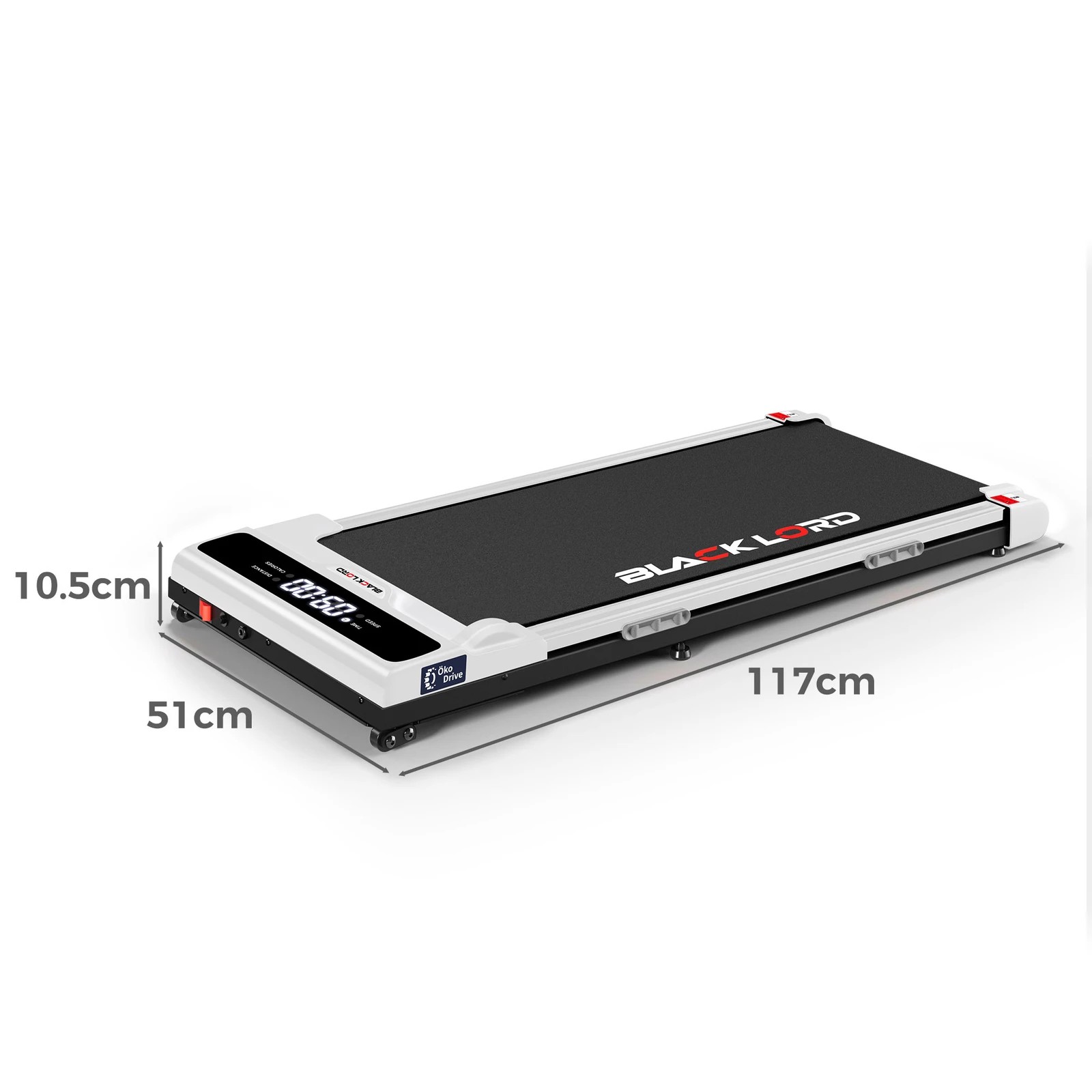 3 Black Lord Treadmill Electric Walking Pad Home Gym Incline Brushless Motor - White, 3 of 10