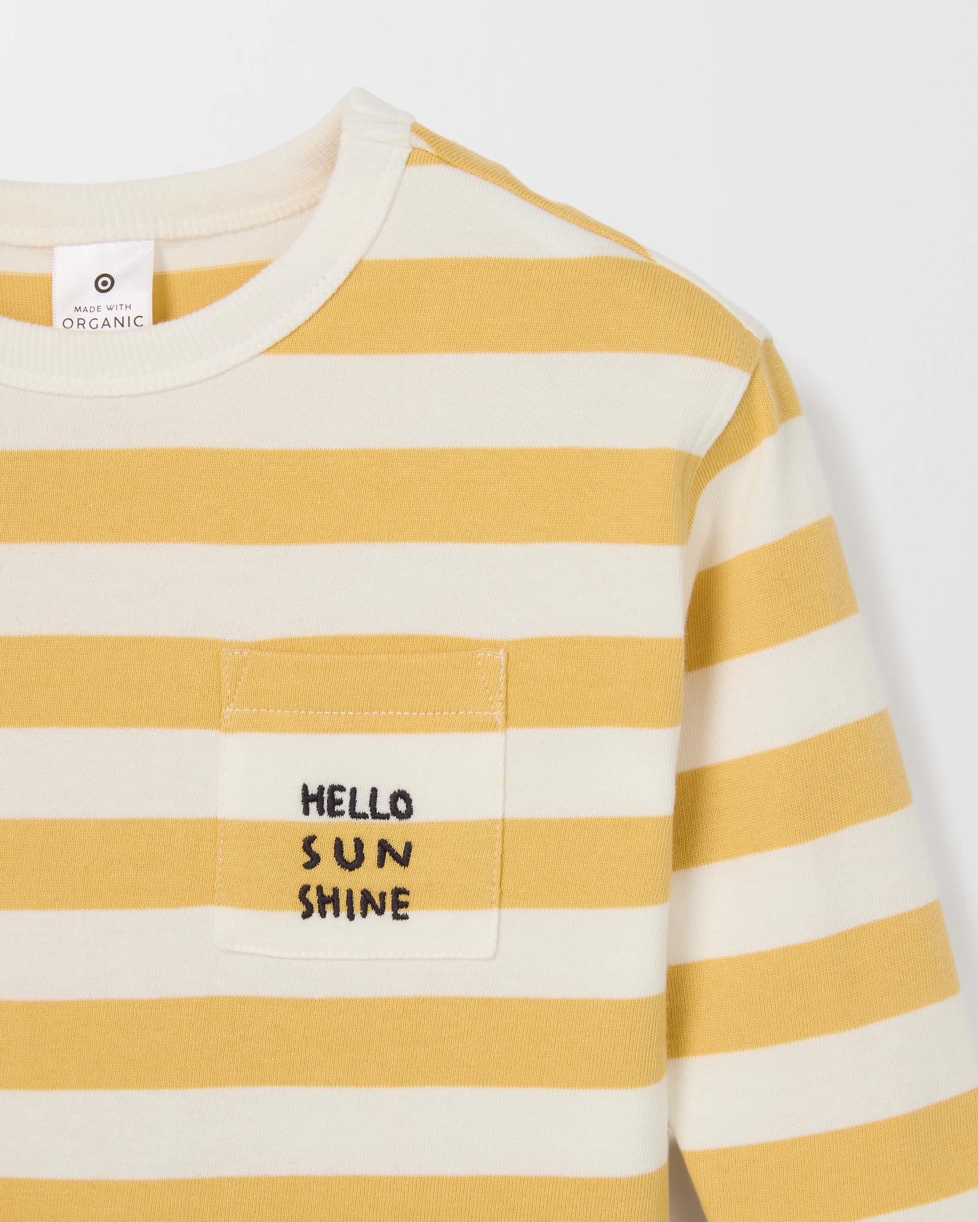 5 Target Baby Organic Cotton Long Sleeve Stripe T-Shirt JOJOBA STRIPE CLOUD DANCER, 5 of 5