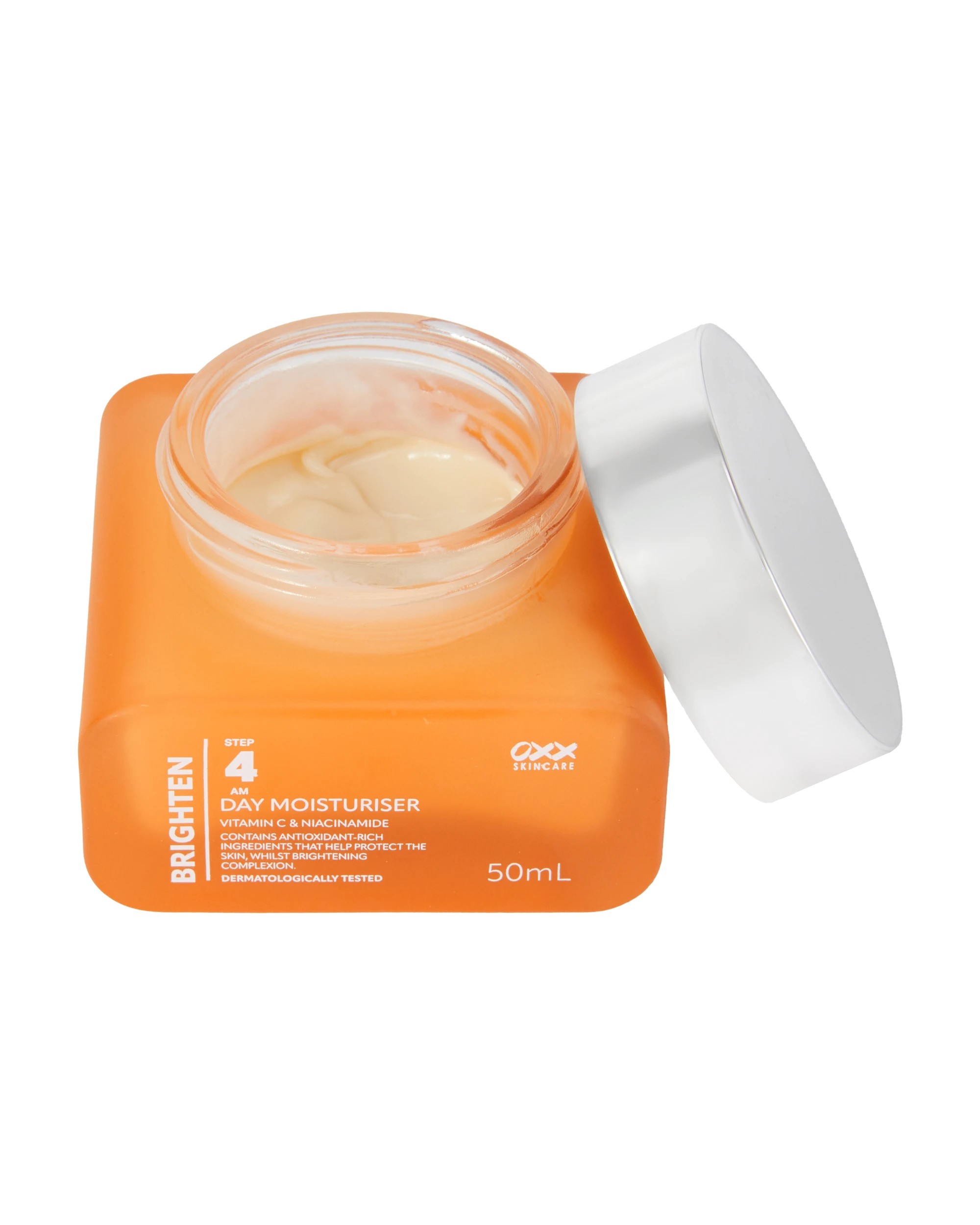 2 OXX Skincare Brighten Step 4 AM Day Moisturiser 50ml - Vitamin C and Niacinamide, 2 of 3