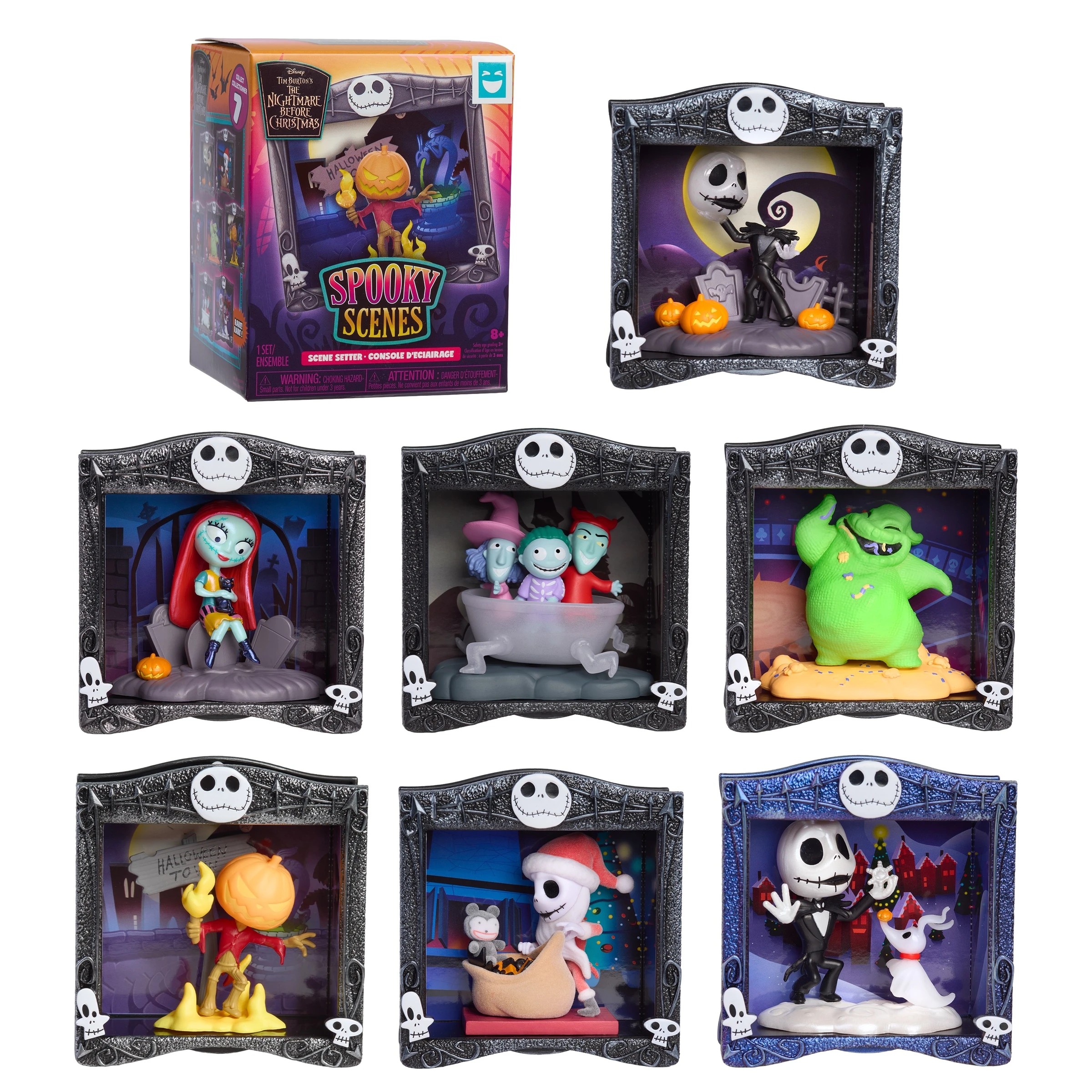 1 HAPPY HAUL Disney Tim Burton’s The Nightmare Before Christmas Spooky Scenes Scene Setters Collectible Diorama Figure - Assorted, 1 of 9