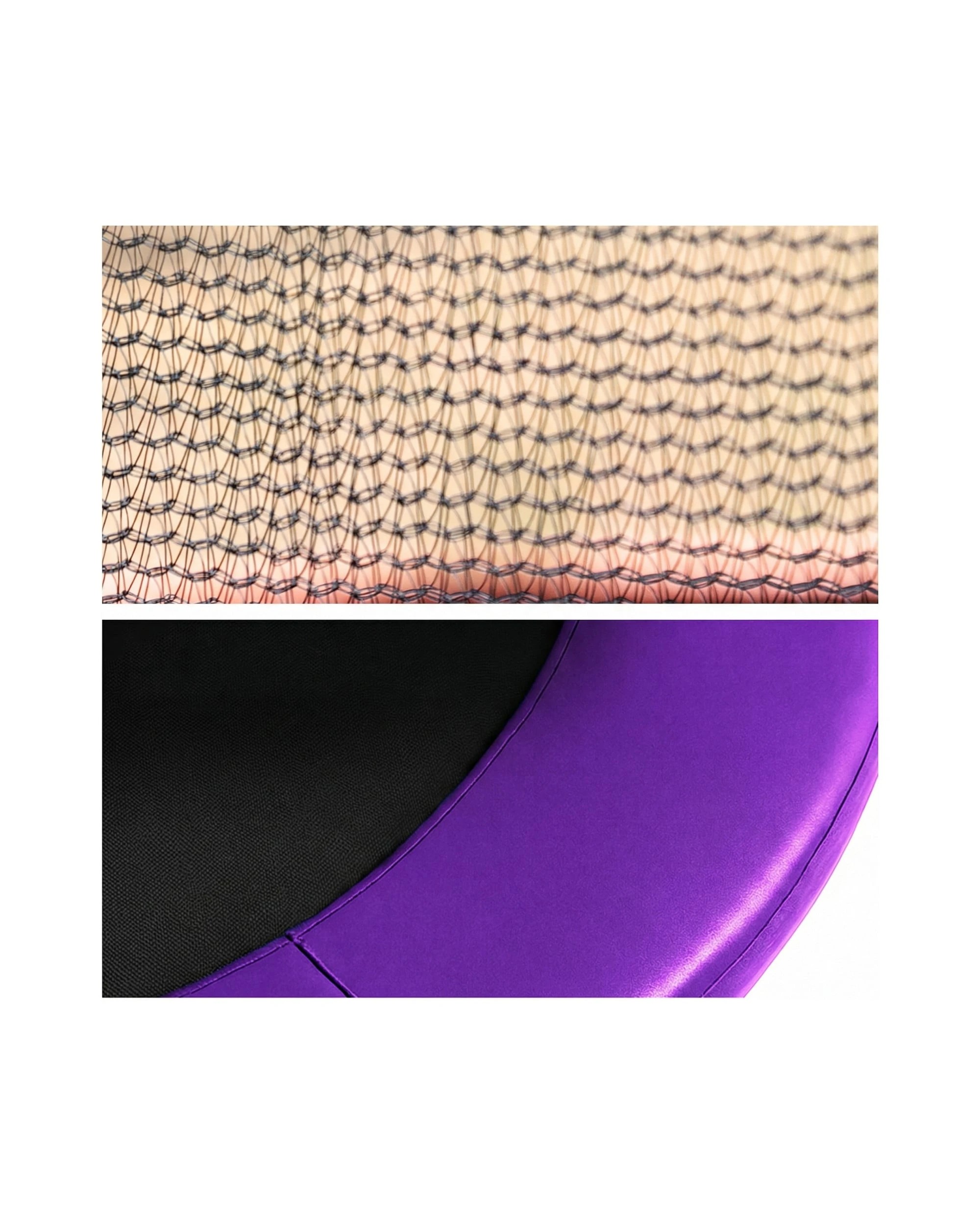 4 Kahuna 14ft 12 Pole Trampoline Replacement Safety Pad and Inner Net Outdoor Enclosure Netting - Purple, 4 of 6