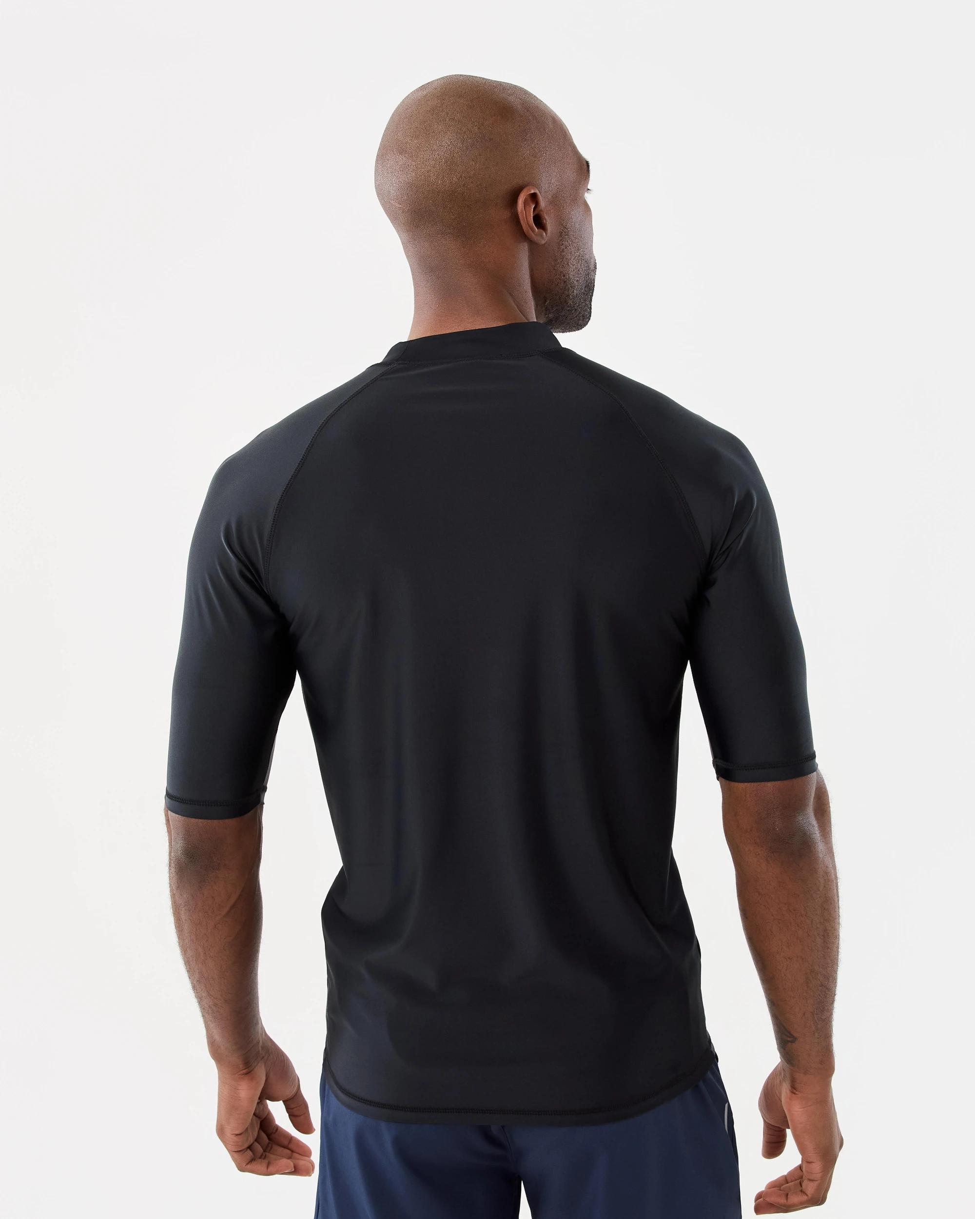 3 Short Sleeve Rash Vest Black, 3 of 5