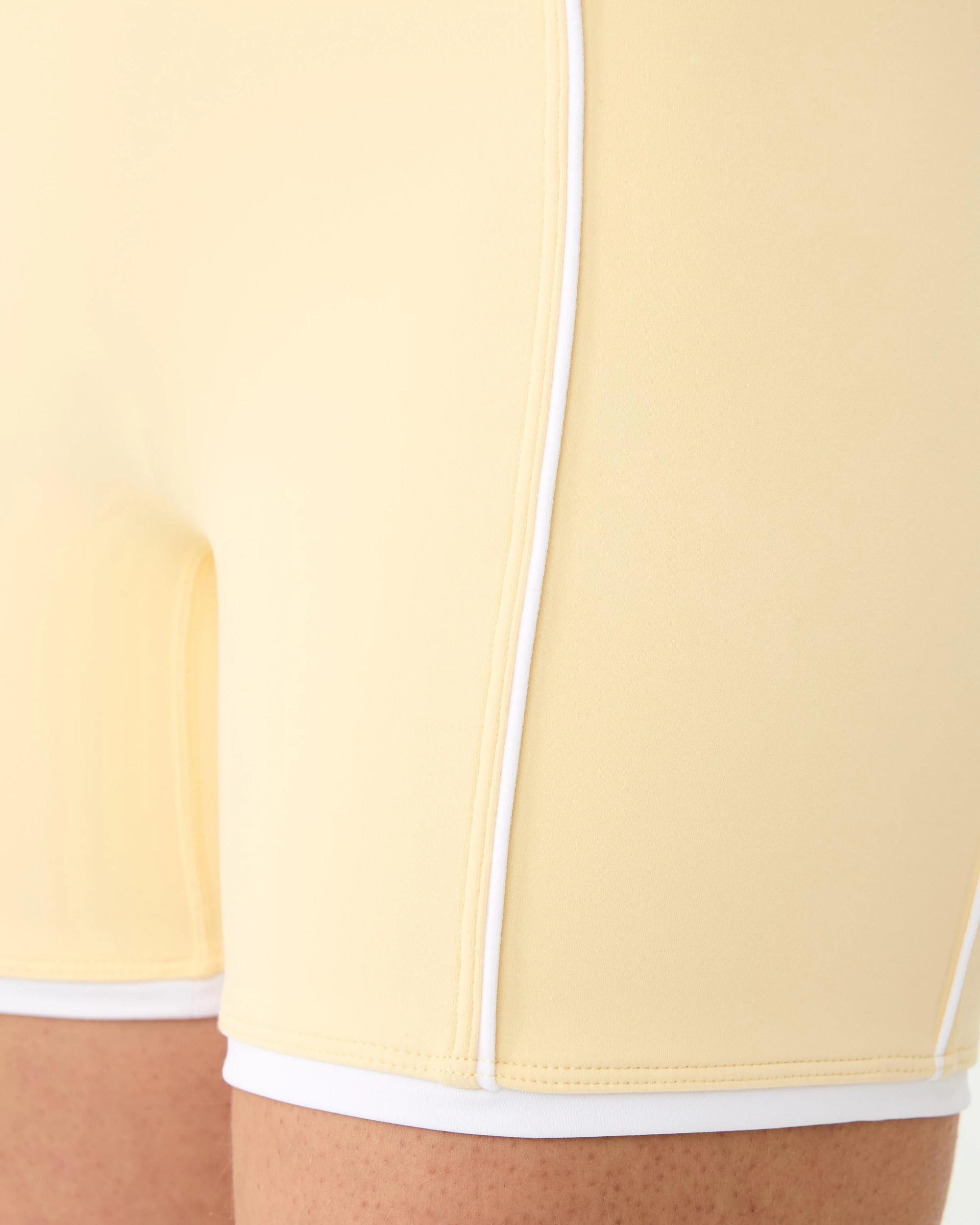 5 Active Womens Contrast Bike Shorts Chi Yellow, 5 of 8