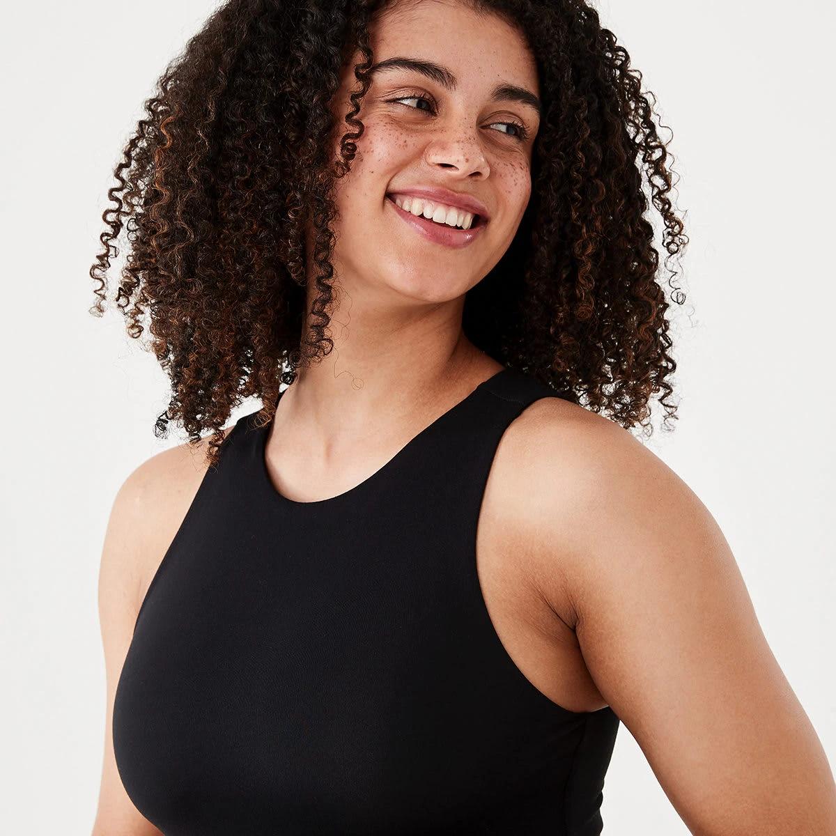 7 Sleeveless Halter Bodysuit Black, 7 of 8