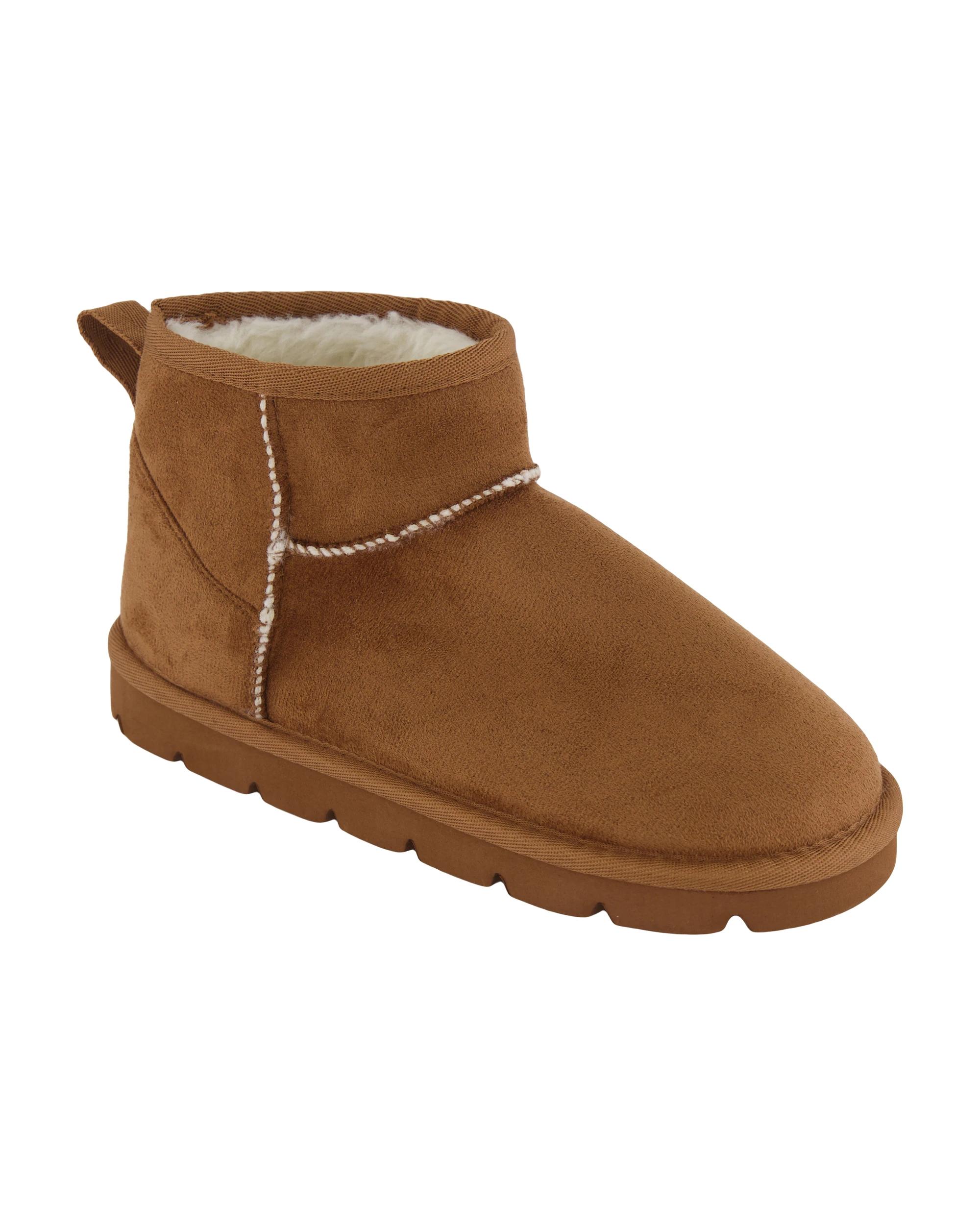 1 Senior Short Slipper Boots Chestnut, 1 of 4