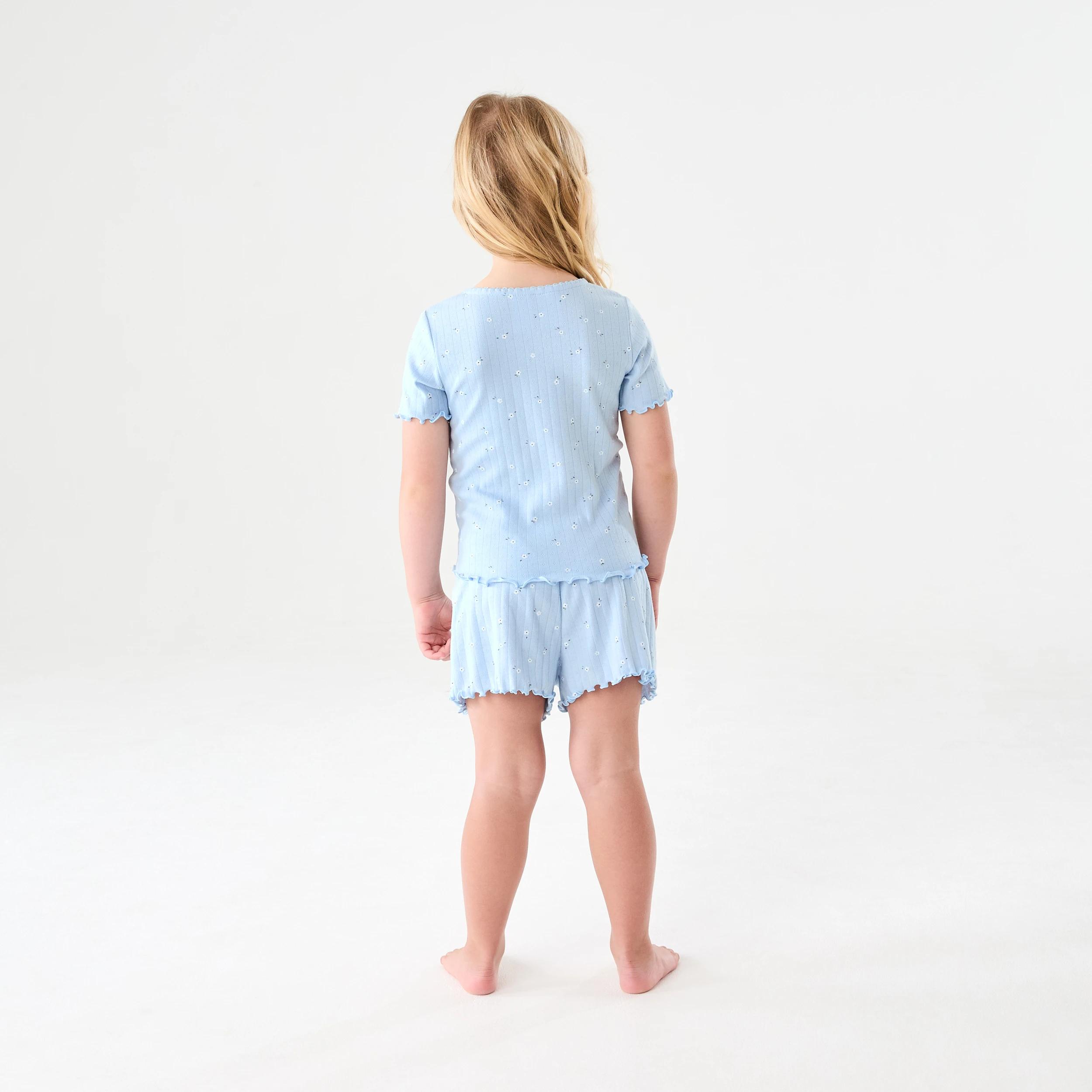 2 Pointelle Pyjama Set BLUE FLORAL, 2 of 7