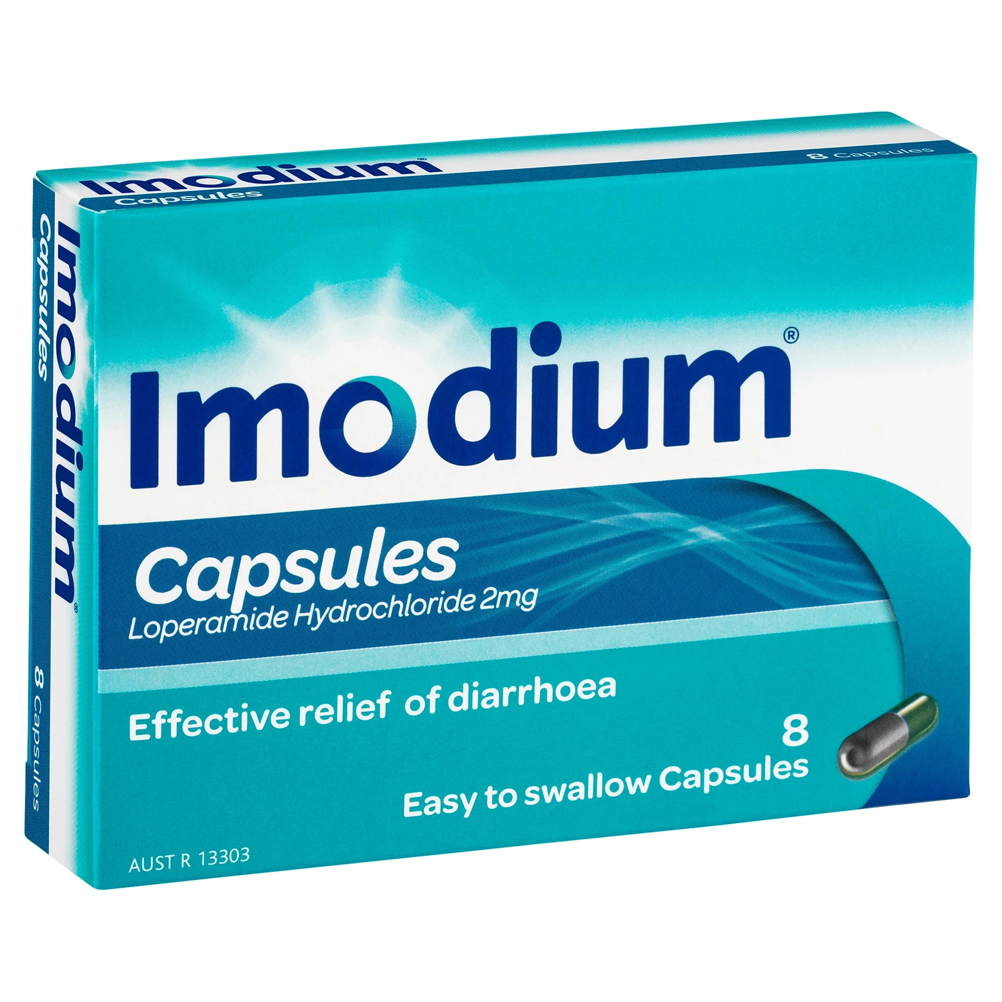 1 8 Pack Imodium Diarrhoea Relief Capsules 2mg, 1 of 4