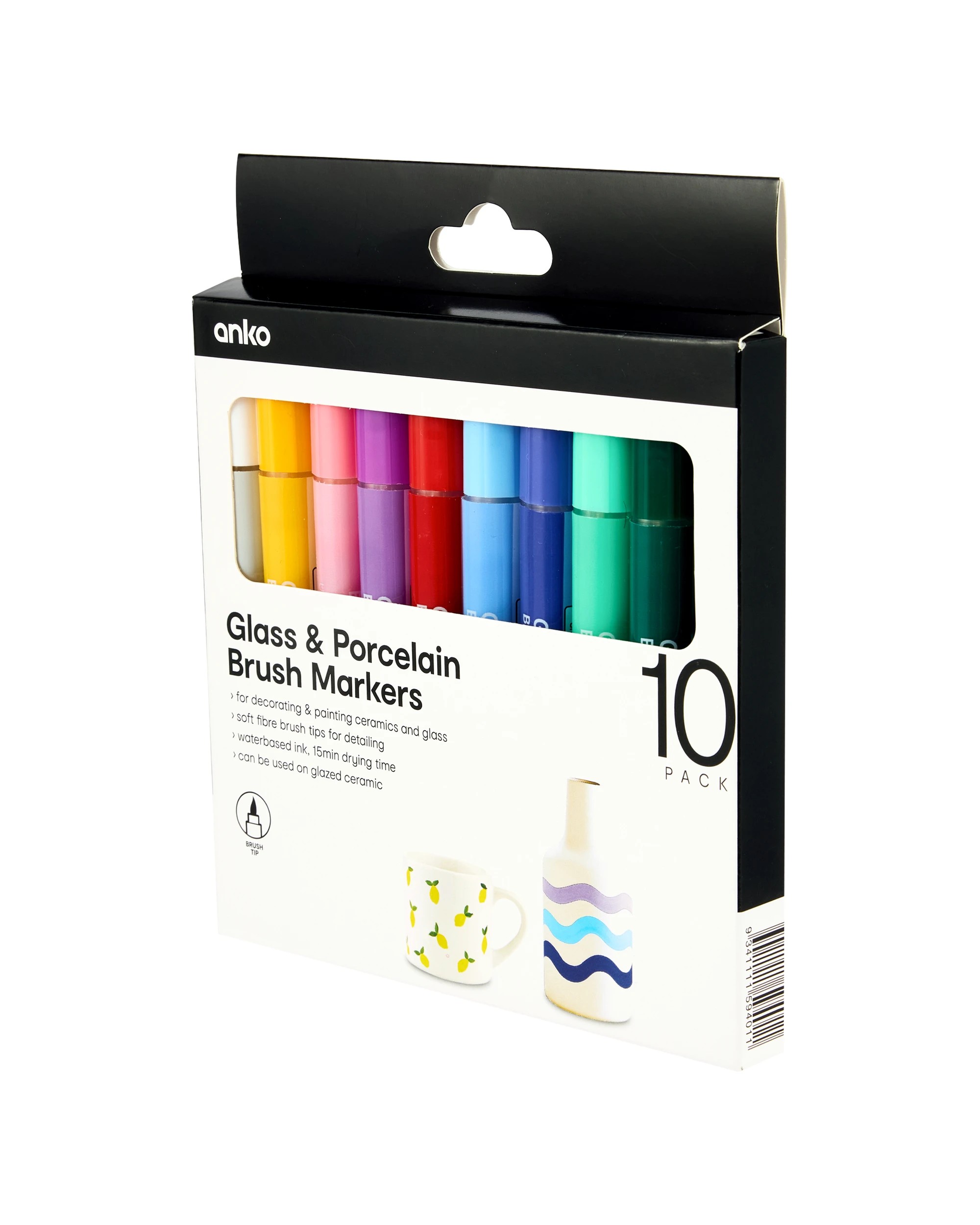 2 10 Pack Glass and Porcelain Brush Markers, 2 of 8