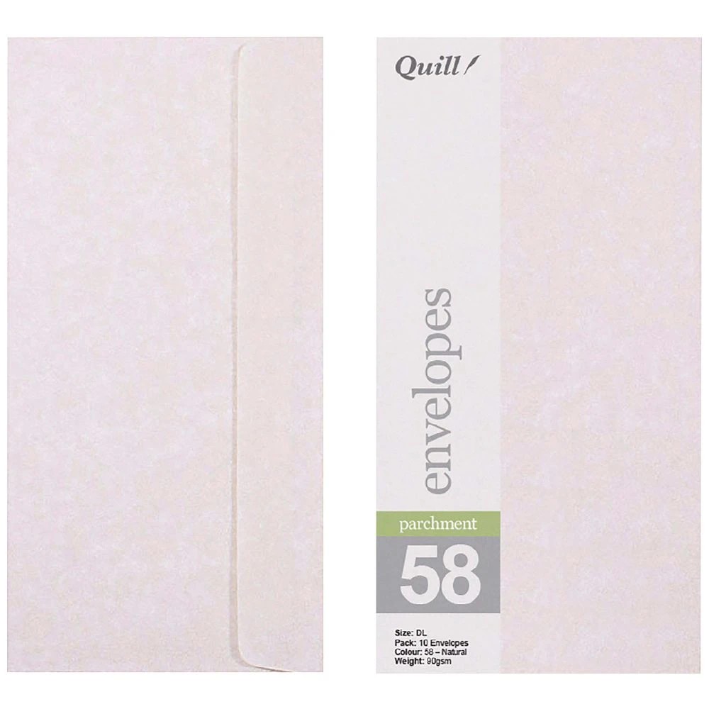 1 Quill Wallet DL Envelope Natural 10 Pack, 1 of 3