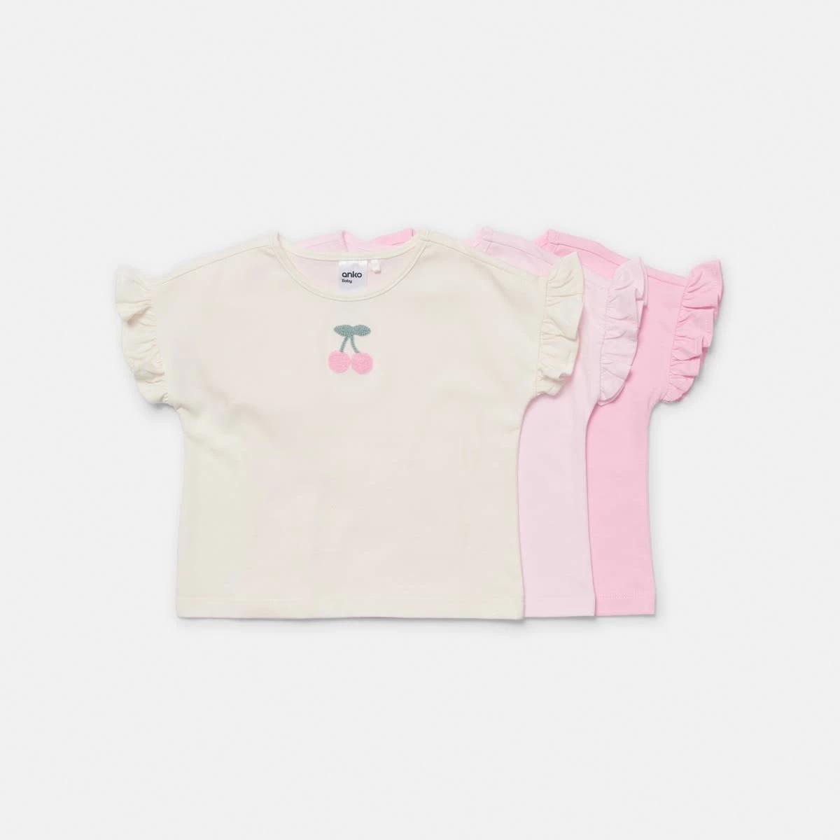 1 3 Pack T-shirts Crt Chrry, 1 of 8