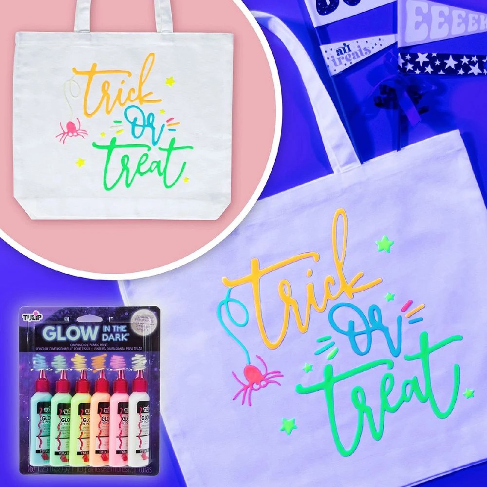 6 Tulip Dimensional Fabric Paint Glow 6 Pack, 6 of 9