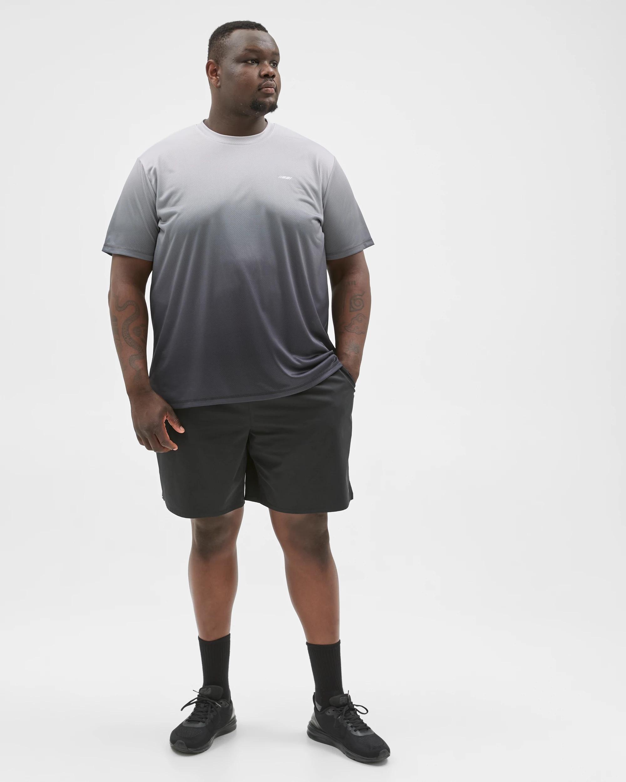 1 Target Active Plus Size Active Training T-Shirt BLACK/ OMBRE, 1 of 7