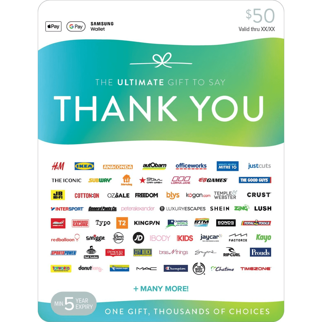 1 The Ultimate Gift to Say Thank You $50 Gift Card, 1 of 1