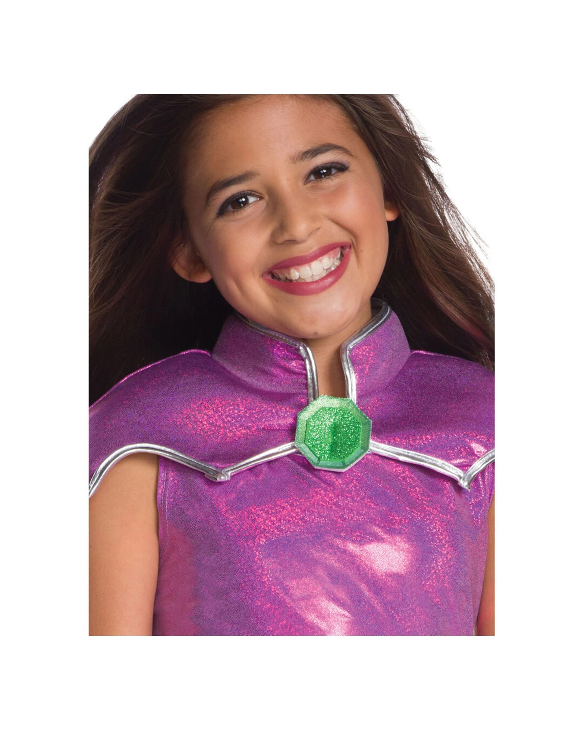 2 DC Comics Starfire Deluxe Kids Girls Dress Up Costume Size S - Multi, 2 of 3