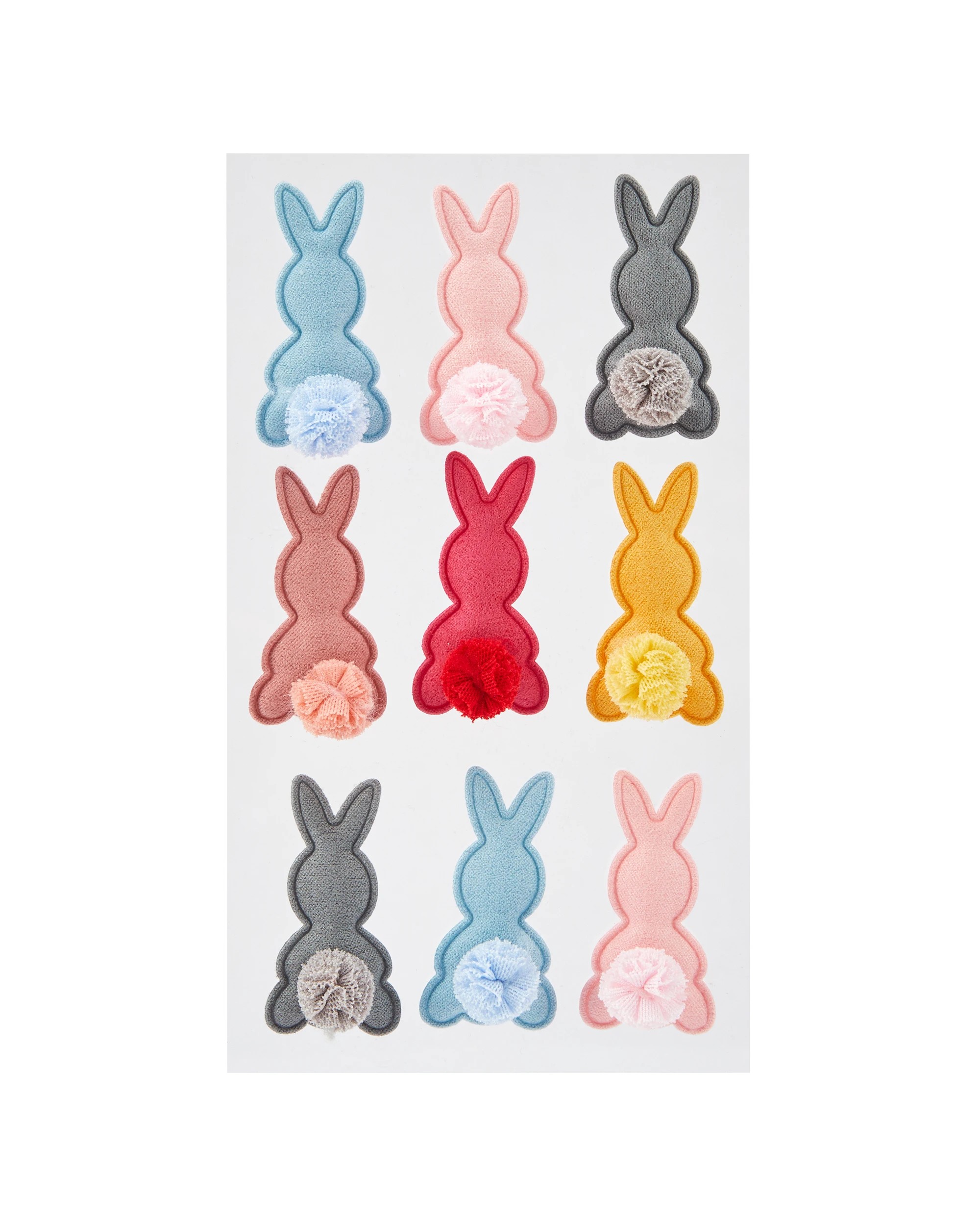 2 9 Piece Easter Craft Bunny Stickers, 2 of 3