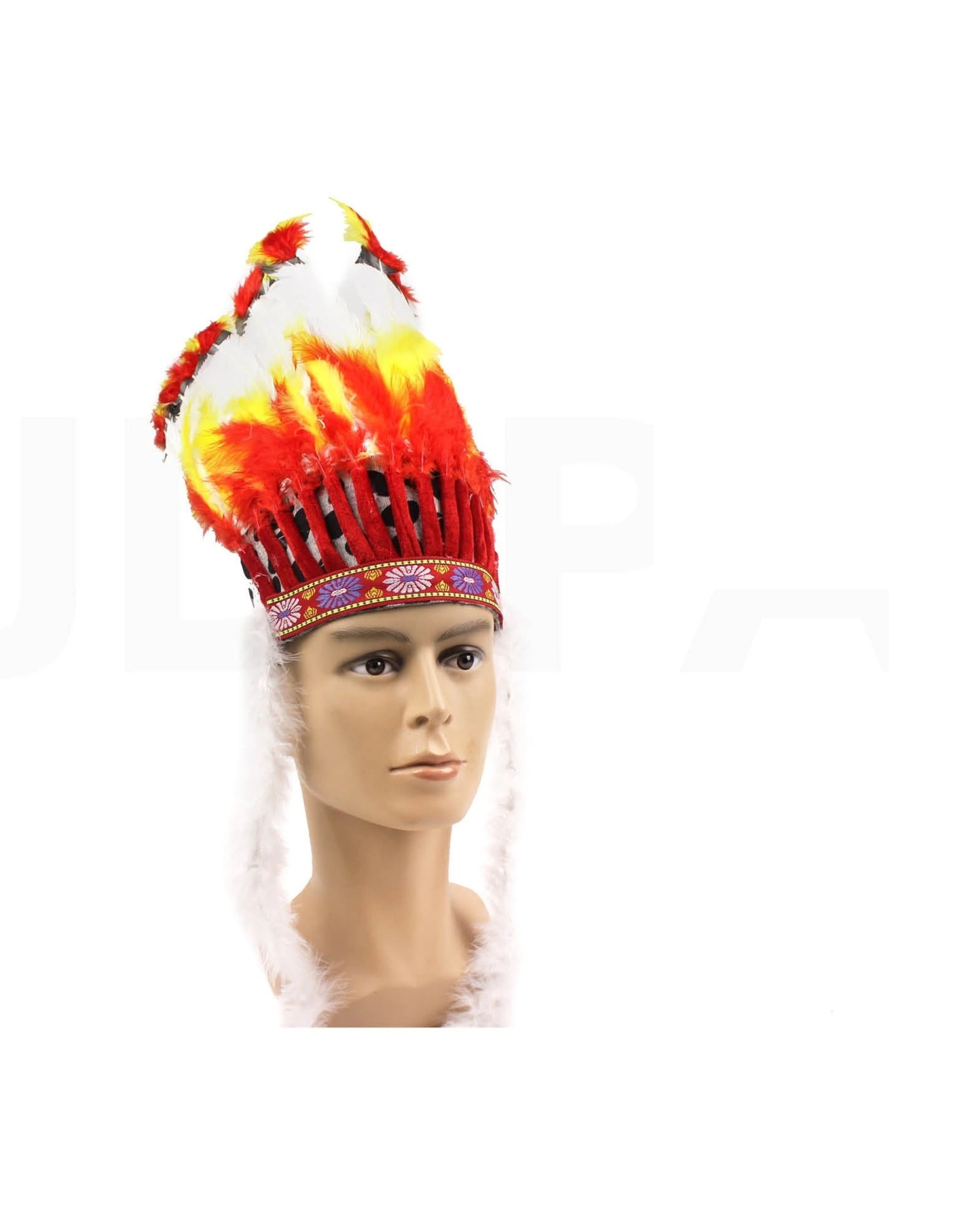 1 JD Party Indian Headband Deluxe Costume Accessories - Red, 1 of 1
