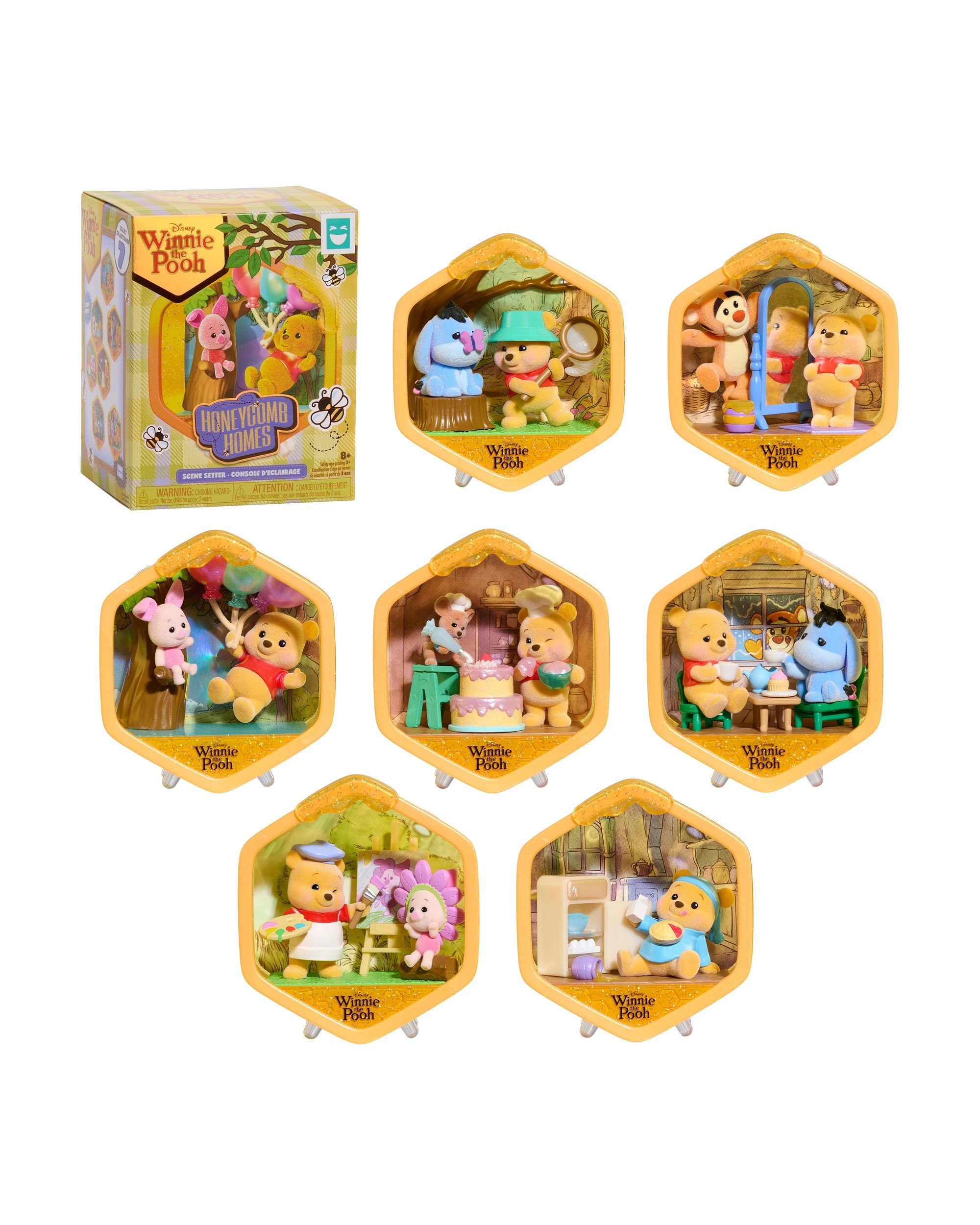 1 Happy Haul Disney Winnie The Pooh Honeycomb Homes Scene Setter - Assorted, 1 of 10