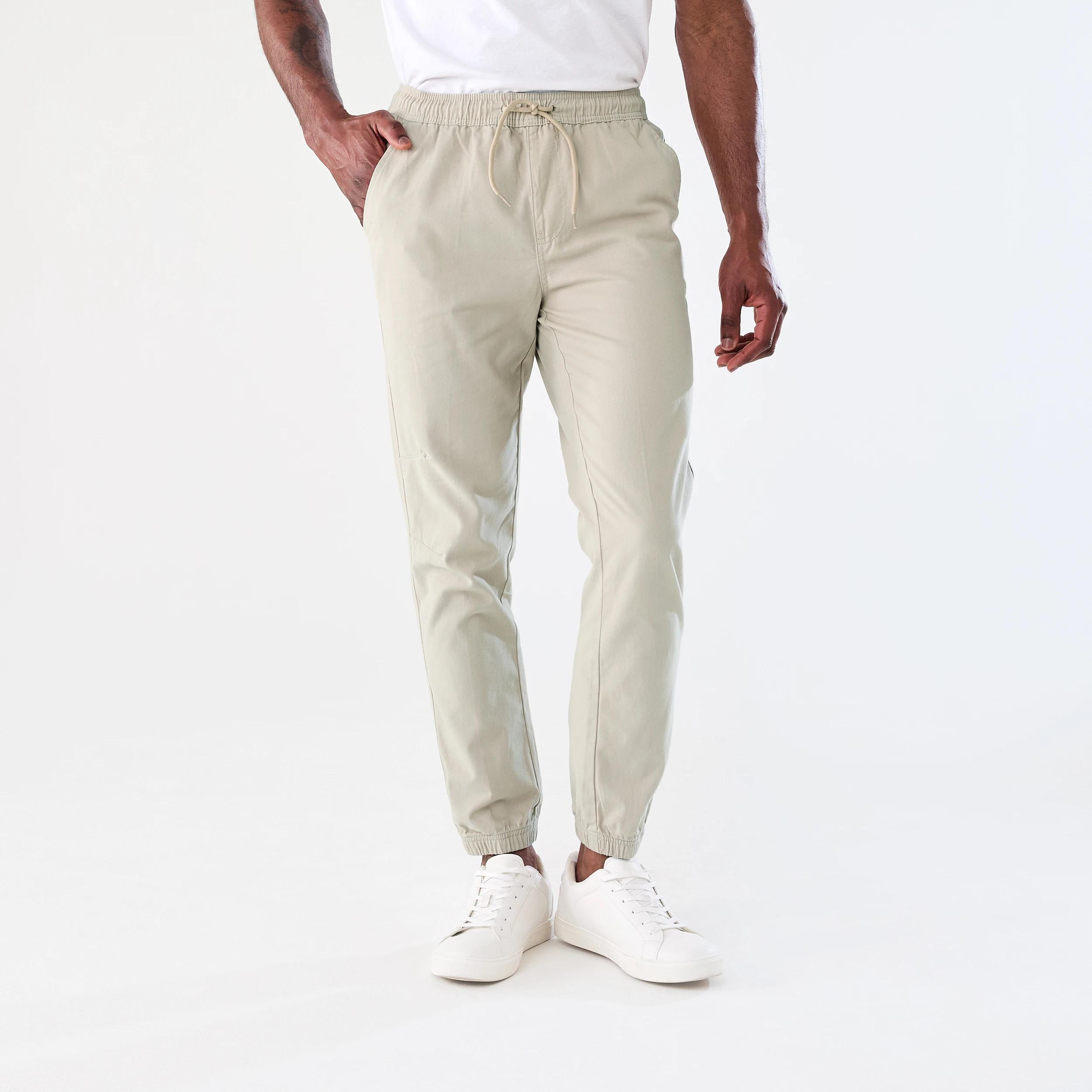 1 Elastic Waist Cuffed Joggers Bge Ntrl, 1 of 7