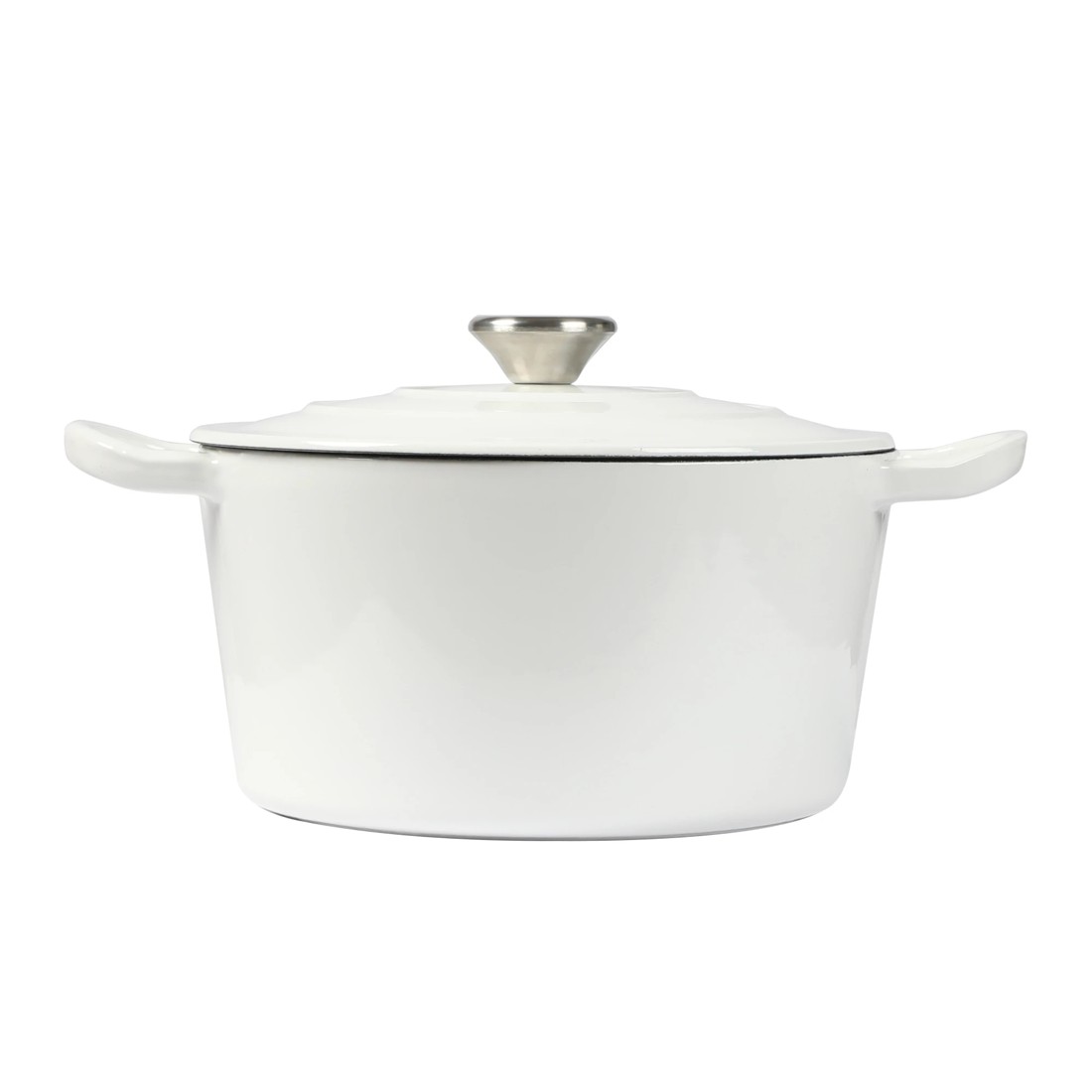 2 Toque Enamel Dutch Oven 4L Cast Iron Pan Casserole Pot Slow Cook Cooker with Lid, 2 of 7