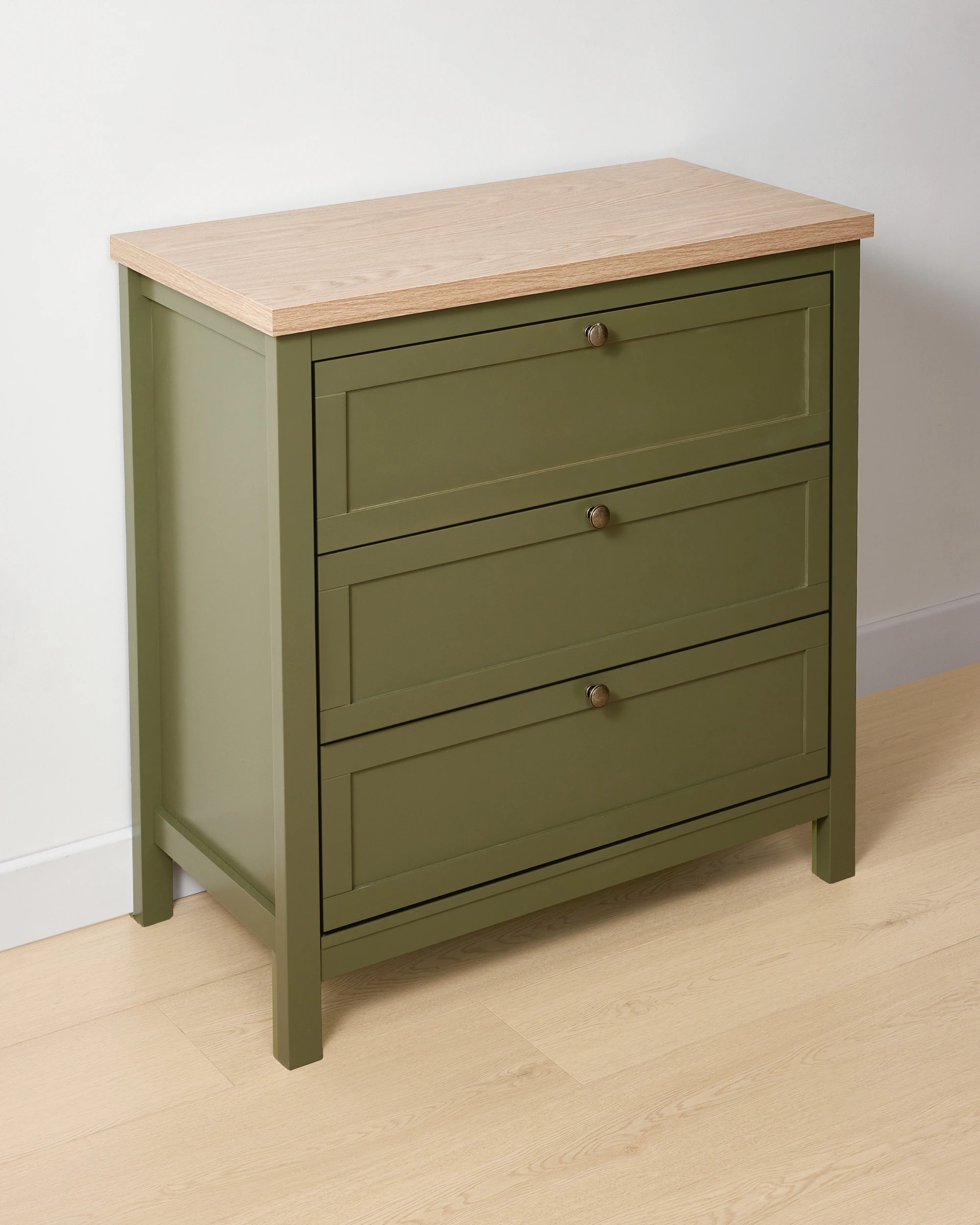 2 Oliver 3 Drawer Chest - Green, 2 of 8