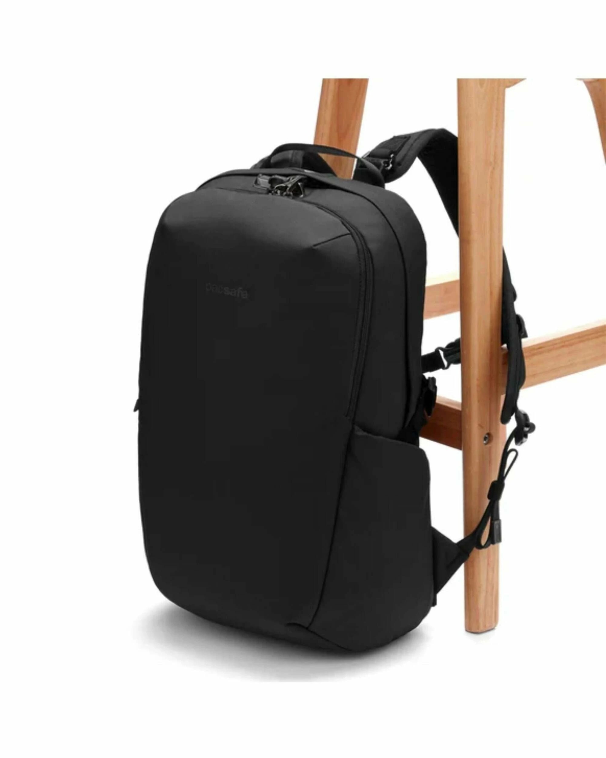 1 PacSafe Vibe Anti-Theft Backpack - 25L - Jet Black - Black, 1 of 5